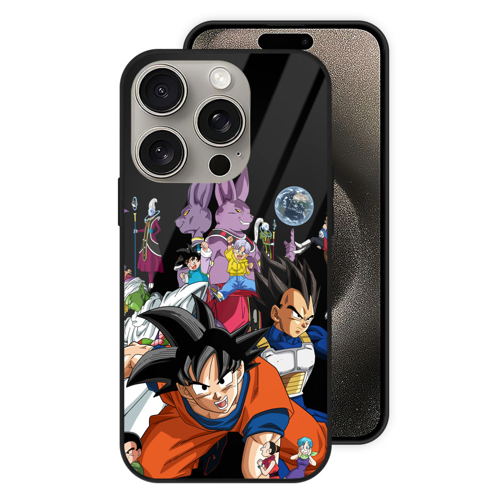 （画像用） ドラゴンボール DRAGON BALL 【iPhone15Pro対応】スマホケース 耐衝撃＆黄変防止 背面ガラス