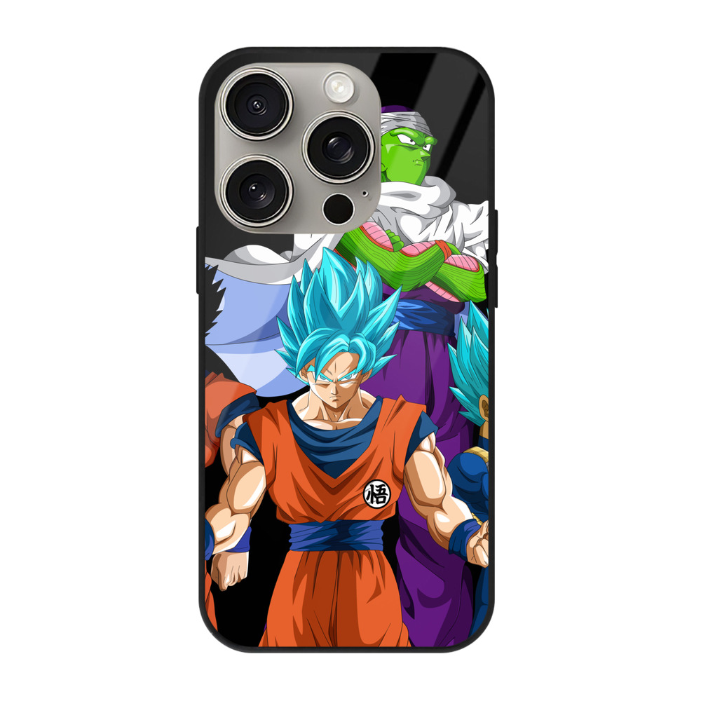 （画像用） ドラゴンボール DRAGON BALL 【iPhone15Pro対応】スマホケース 耐衝撃＆黄変防止 背面ガラス