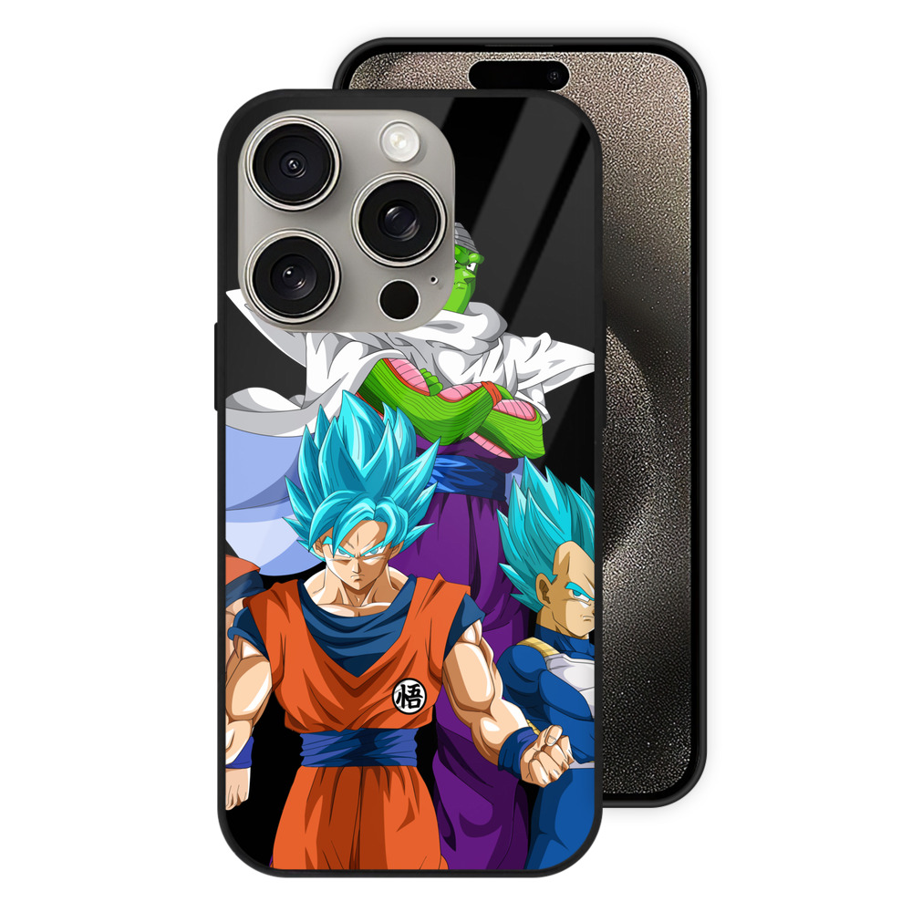 （画像用） ドラゴンボール DRAGON BALL 【iPhone15Pro対応】スマホケース 耐衝撃＆黄変防止 背面ガラス