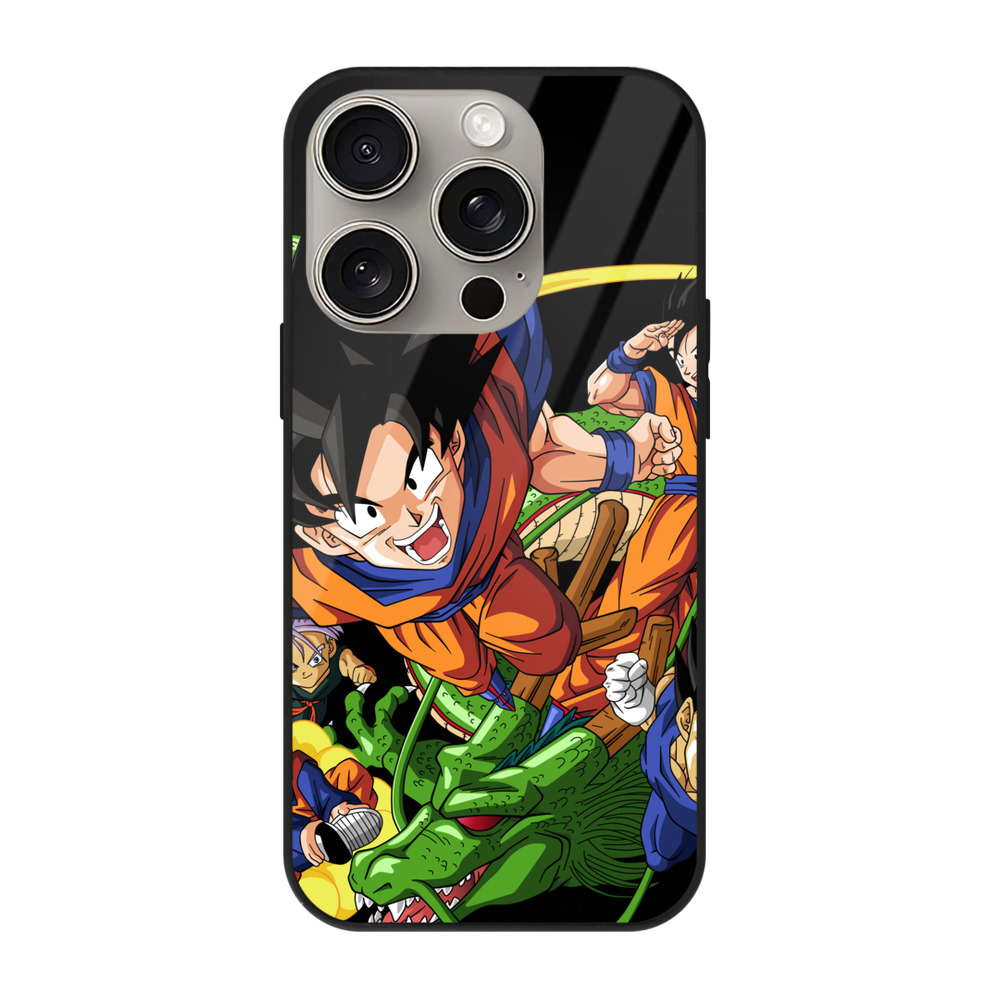 （画像用） ドラゴンボール DRAGON BALL 【iPhone15Pro対応】スマホケース 耐衝撃＆黄変防止 背面ガラス