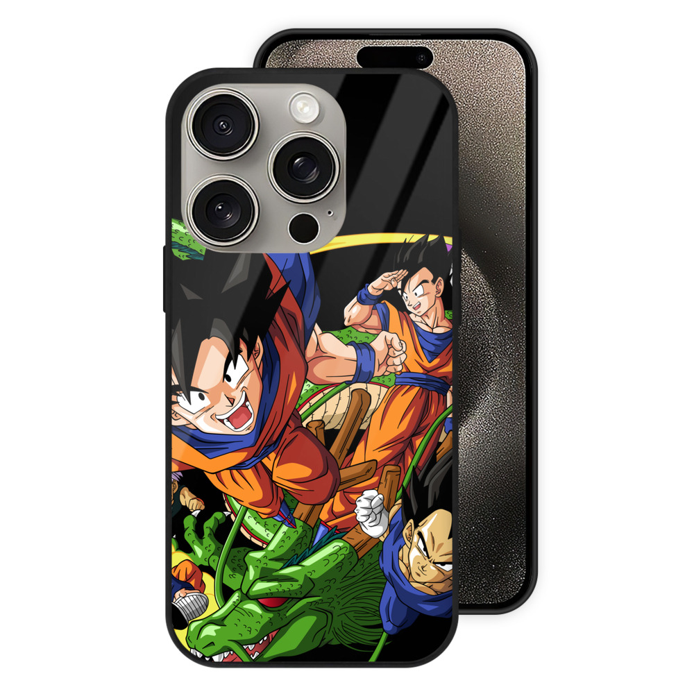 （画像用） ドラゴンボール DRAGON BALL 【iPhone15Pro対応】スマホケース 耐衝撃＆黄変防止 背面ガラス