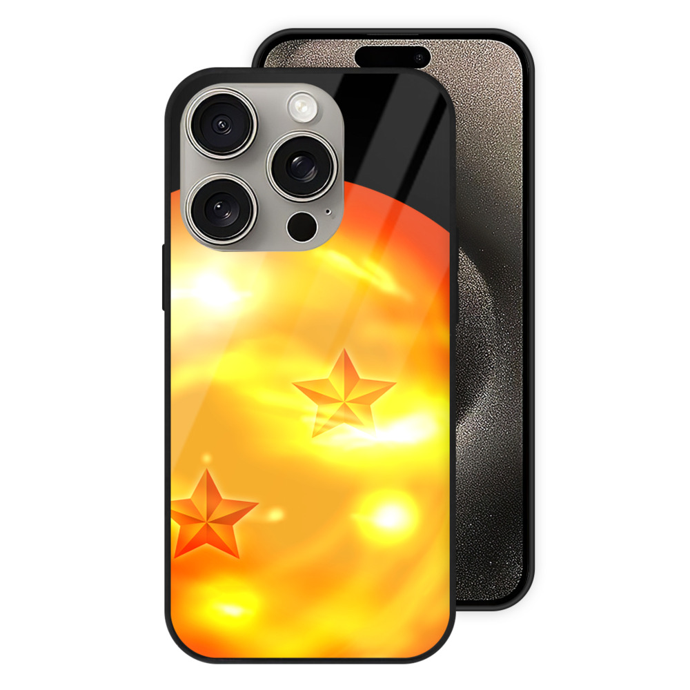 （画像用） ドラゴンボール DRAGON BALL 【iPhone15Pro対応】スマホケース 耐衝撃＆黄変防止 背面ガラス