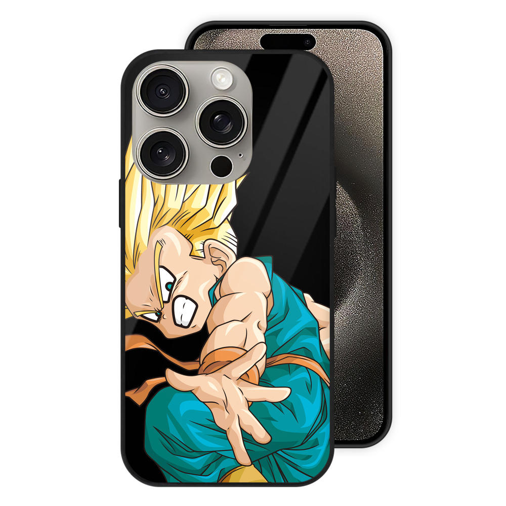 （画像用） ドラゴンボール DRAGON BALL 【iPhone15Pro対応】スマホケース 耐衝撃＆黄変防止 背面ガラス