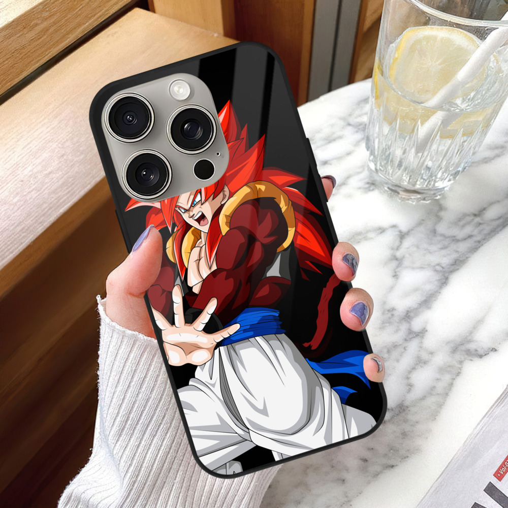 ドラゴンボール 孫悟空（そん ごくう）Son Goku カカロット DRAGON BALL Kakarotto 【iPhone15Pro対応】スマホケース 耐衝撃＆黄変防止 背面ガラス