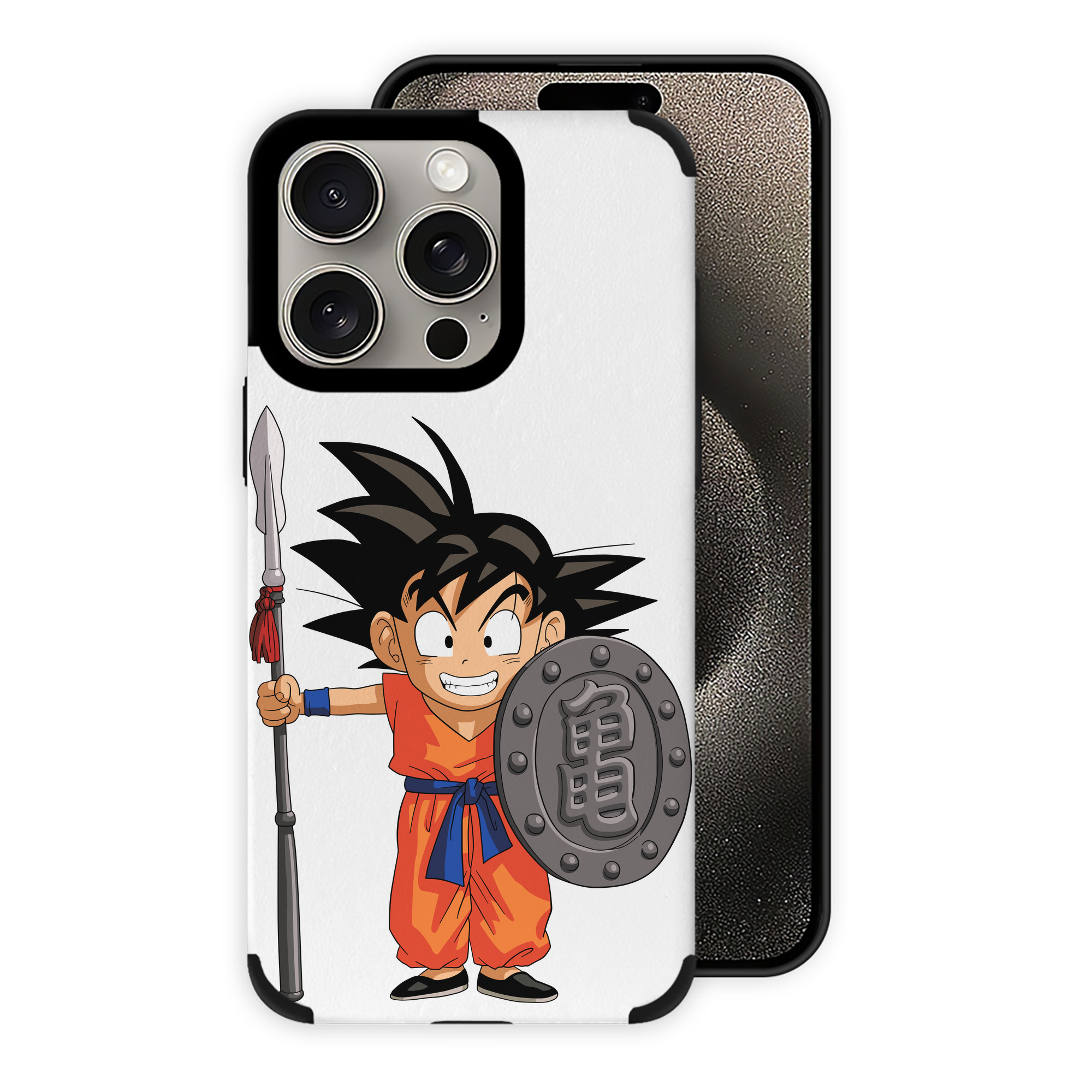 （画像用） ドラゴンボール 孫悟空（そん ごくう）Son Goku カカロット DRAGON BALL Kakarotto 【iPhone15ProMax対応】 PUレザー スマホケース 耐衝撃＆黄変防止