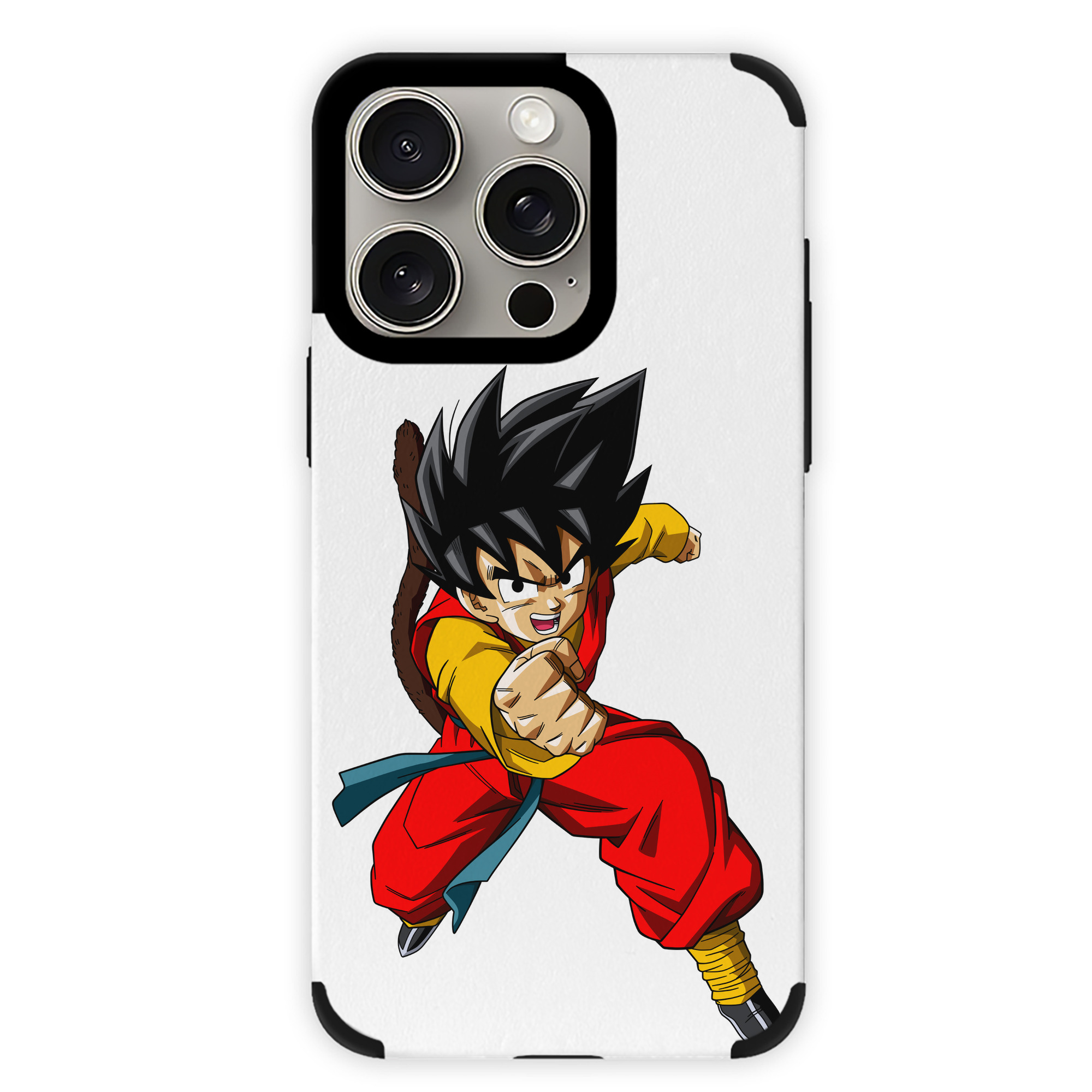 （画像用） ドラゴンボール 孫悟空（そん ごくう）Son Goku カカロット DRAGON BALL Kakarotto 【iPhone15ProMax対応】 PUレザー スマホケース 耐衝撃＆黄変防止
