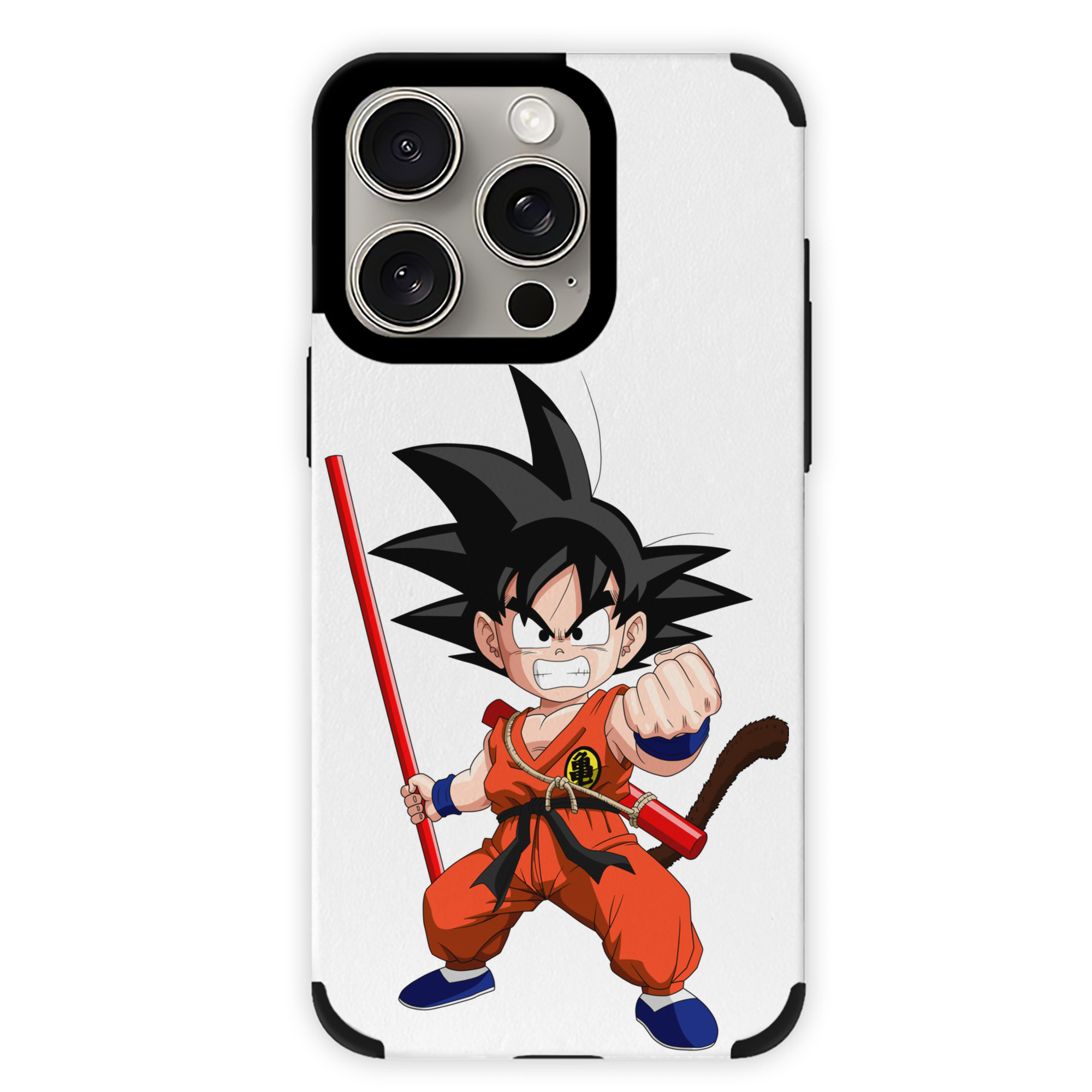 （画像用） ドラゴンボール 孫悟空（そん ごくう）Son Goku カカロット DRAGON BALL Kakarotto 【iPhone15ProMax対応】 PUレザー スマホケース 耐衝撃＆黄変防止