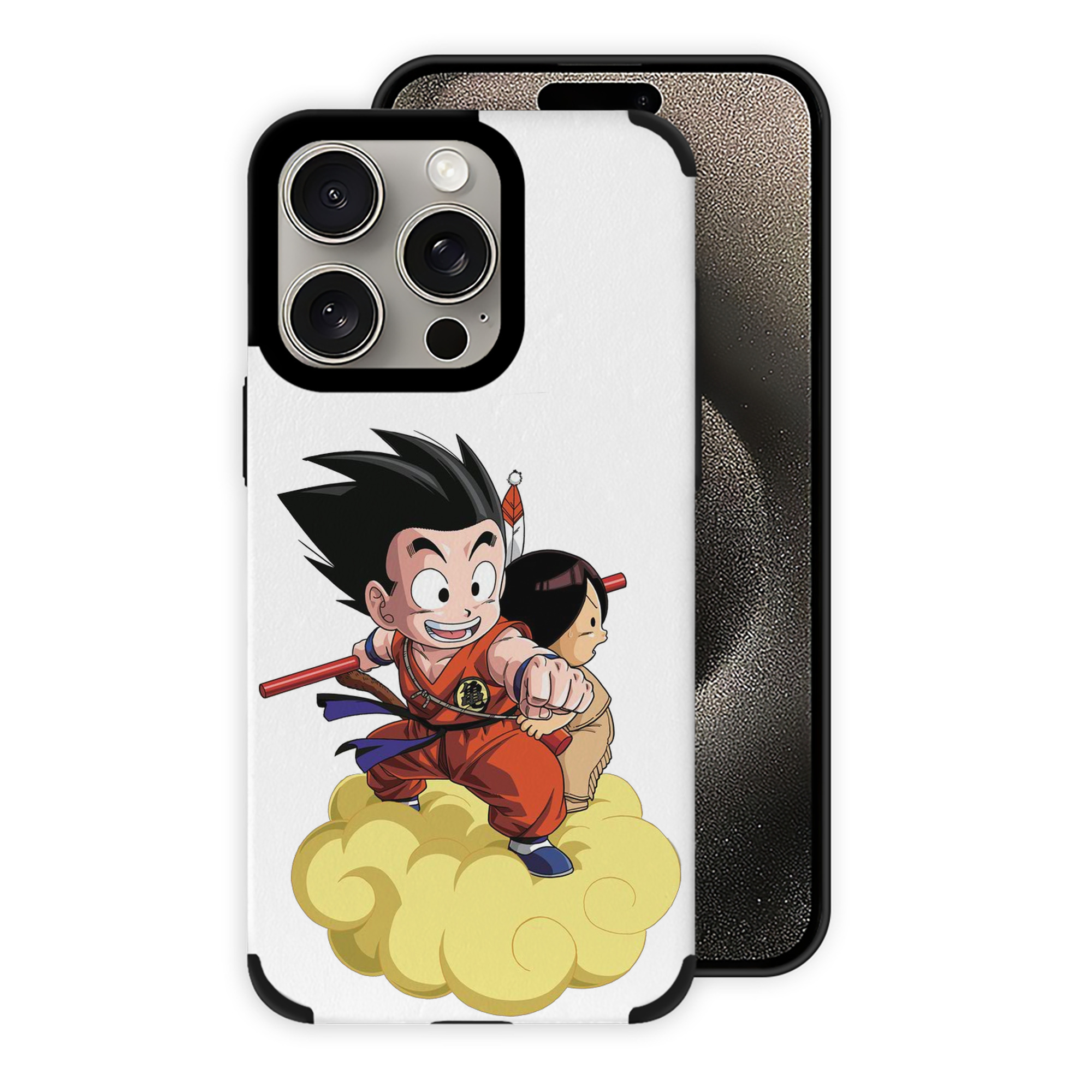 （画像用） ドラゴンボール 孫悟空（そん ごくう）Son Goku カカロット DRAGON BALL Kakarotto 【iPhone15ProMax対応】 PUレザー スマホケース 耐衝撃＆黄変防止