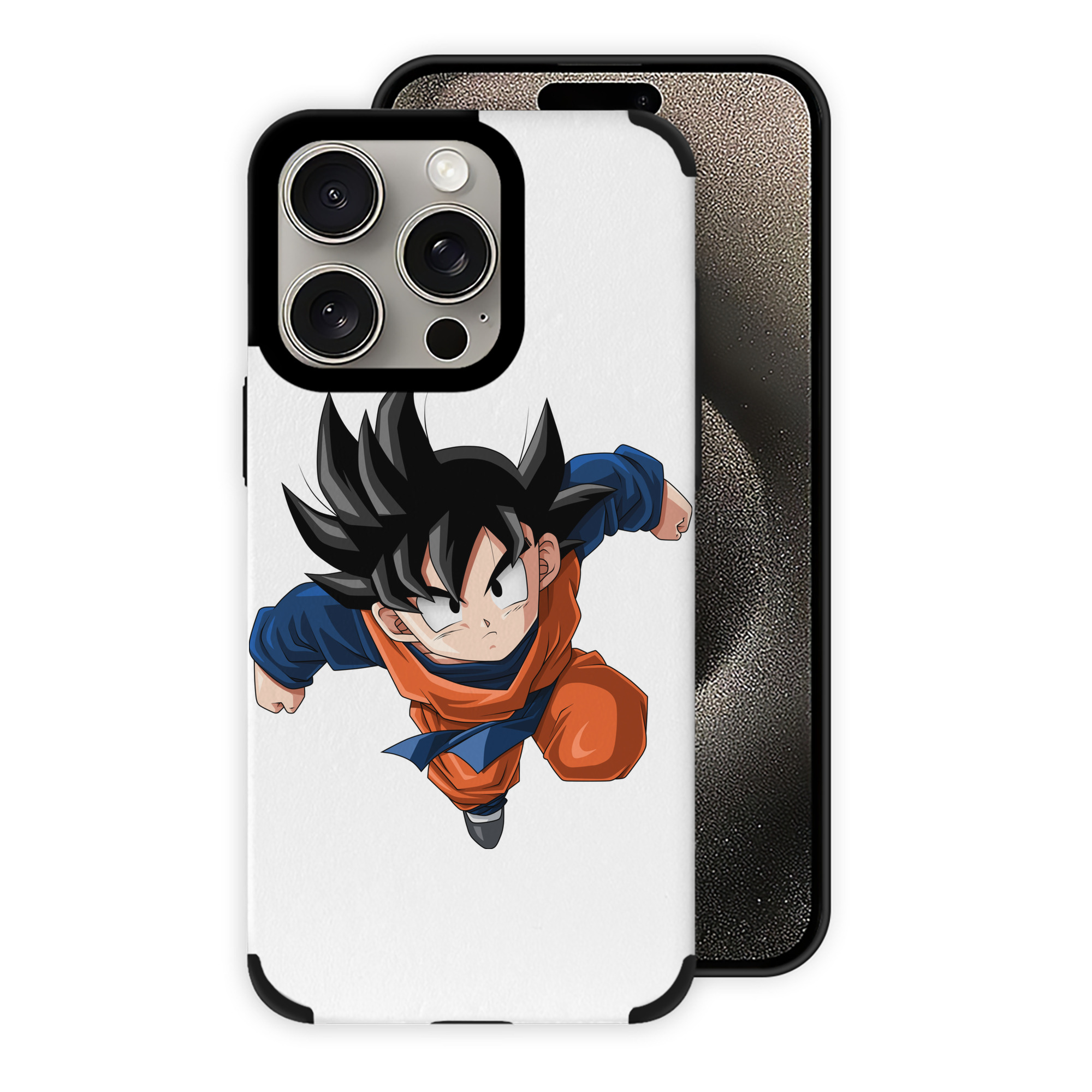 （画像用） ドラゴンボール 孫悟空（そん ごくう）Son Goku カカロット DRAGON BALL Kakarotto 【iPhone15ProMax対応】 PUレザー スマホケース 耐衝撃＆黄変防止