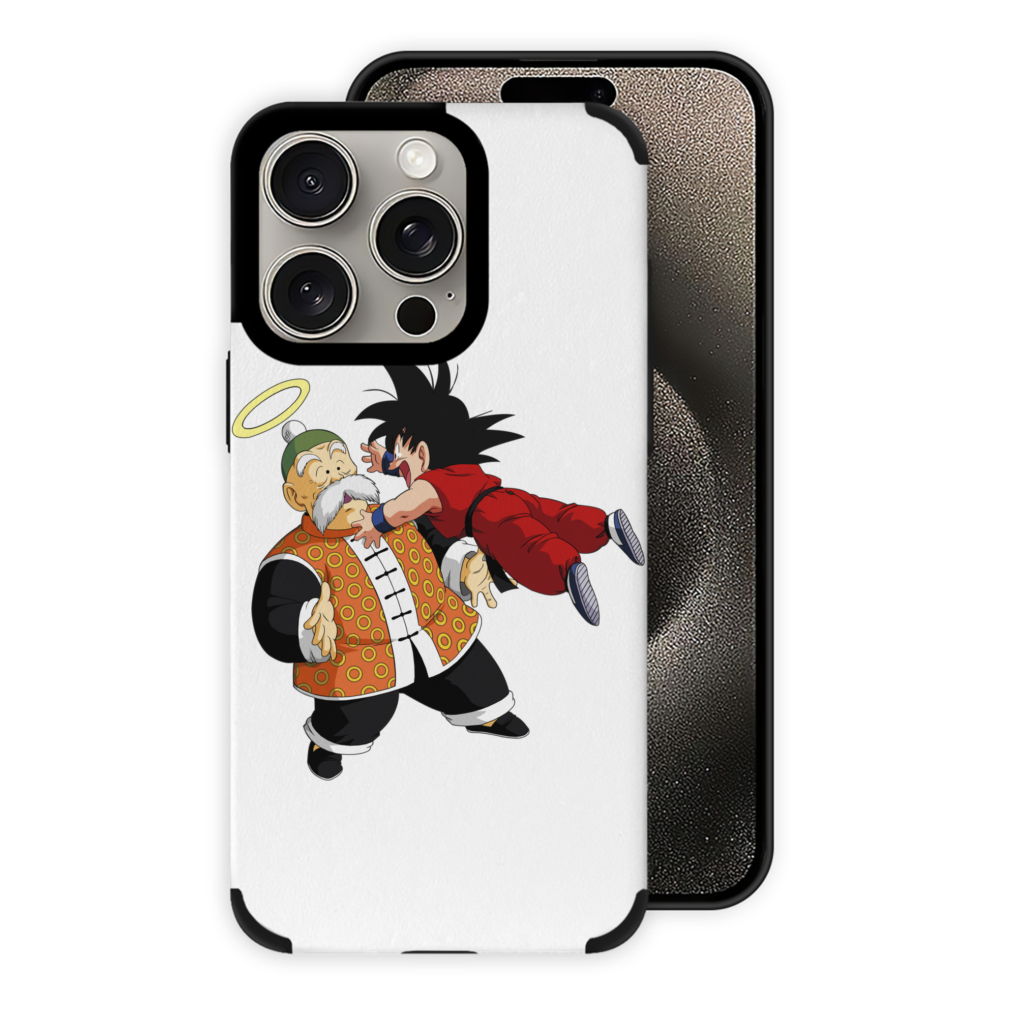 （画像用） ドラゴンボール 孫悟空（そん ごくう）Son Goku カカロット DRAGON BALL Kakarotto 【iPhone15ProMax対応】 PUレザー スマホケース 耐衝撃＆黄変防止