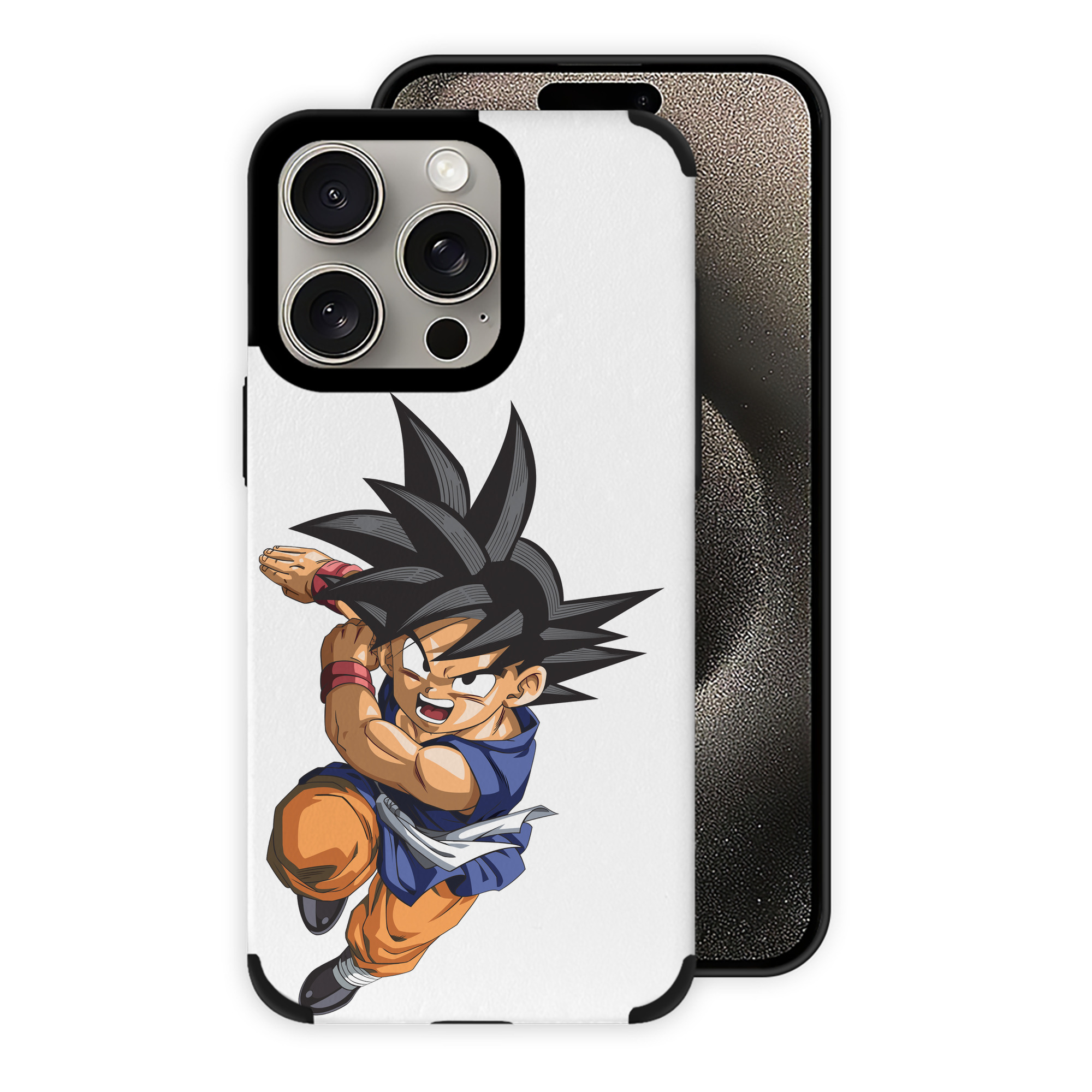 （画像用） ドラゴンボール 孫悟空（そん ごくう）Son Goku カカロット DRAGON BALL Kakarotto 【iPhone15ProMax対応】 PUレザー スマホケース 耐衝撃＆黄変防止