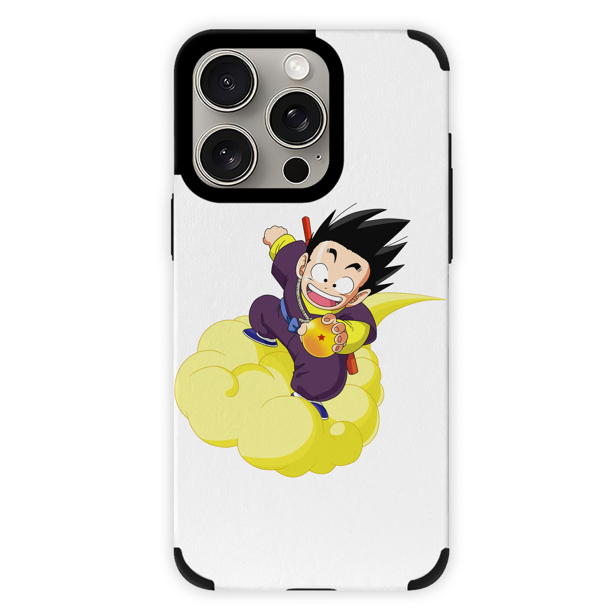 （画像用） ドラゴンボール 孫悟空（そん ごくう）Son Goku カカロット DRAGON BALL Kakarotto 【iPhone15ProMax対応】 PUレザー スマホケース 耐衝撃＆黄変防止
