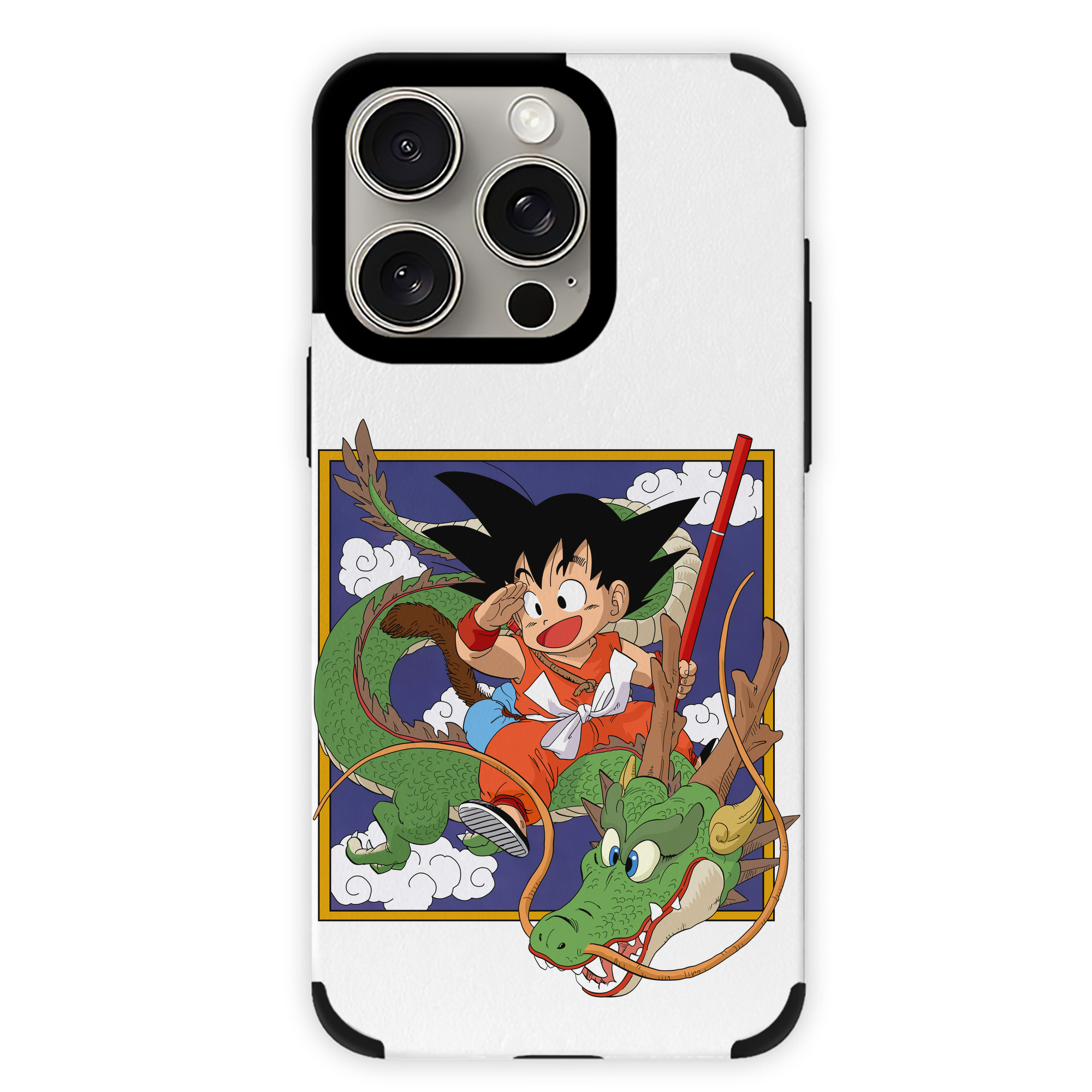 （画像用） ドラゴンボール 孫悟空（そん ごくう）Son Goku カカロット DRAGON BALL Kakarotto 【iPhone15ProMax対応】 PUレザー スマホケース 耐衝撃＆黄変防止