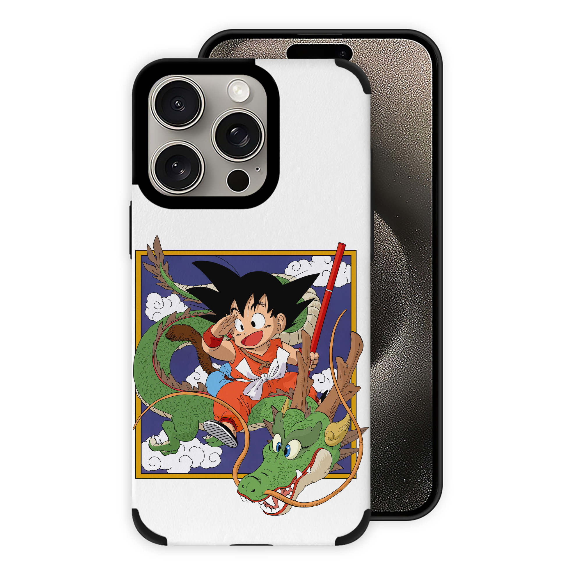 （画像用） ドラゴンボール 孫悟空（そん ごくう）Son Goku カカロット DRAGON BALL Kakarotto 【iPhone15ProMax対応】 PUレザー スマホケース 耐衝撃＆黄変防止