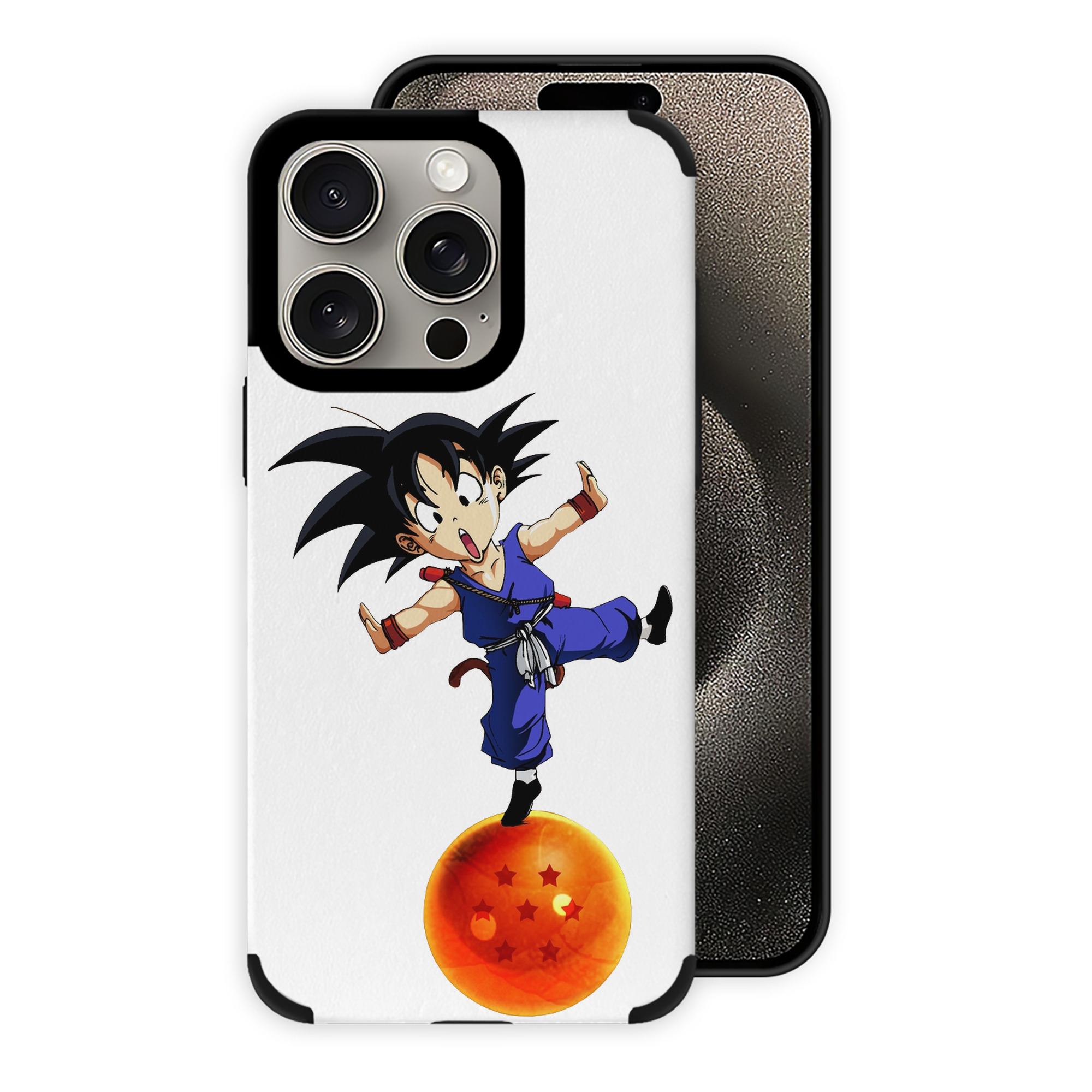 （画像用） ドラゴンボール 孫悟空（そん ごくう）Son Goku カカロット DRAGON BALL Kakarotto 【iPhone15ProMax対応】 PUレザー スマホケース 耐衝撃＆黄変防止