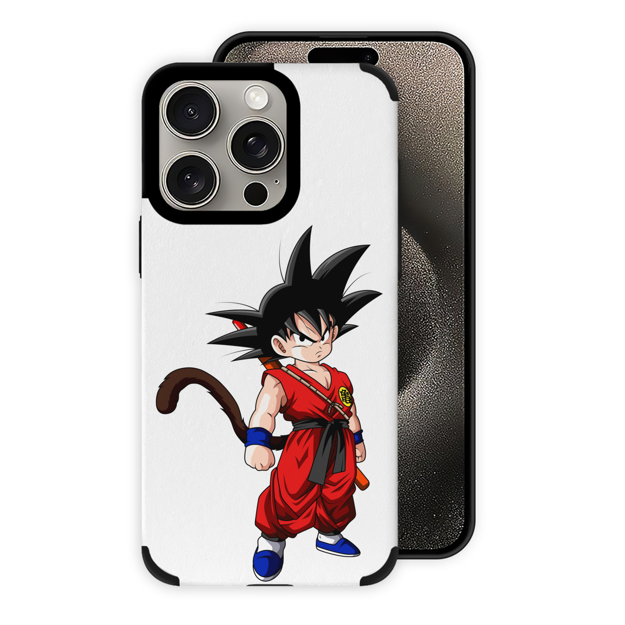 （画像用） ドラゴンボール 孫悟空（そん ごくう）Son Goku カカロット DRAGON BALL Kakarotto 【iPhone15ProMax対応】 PUレザー スマホケース 耐衝撃＆黄変防止