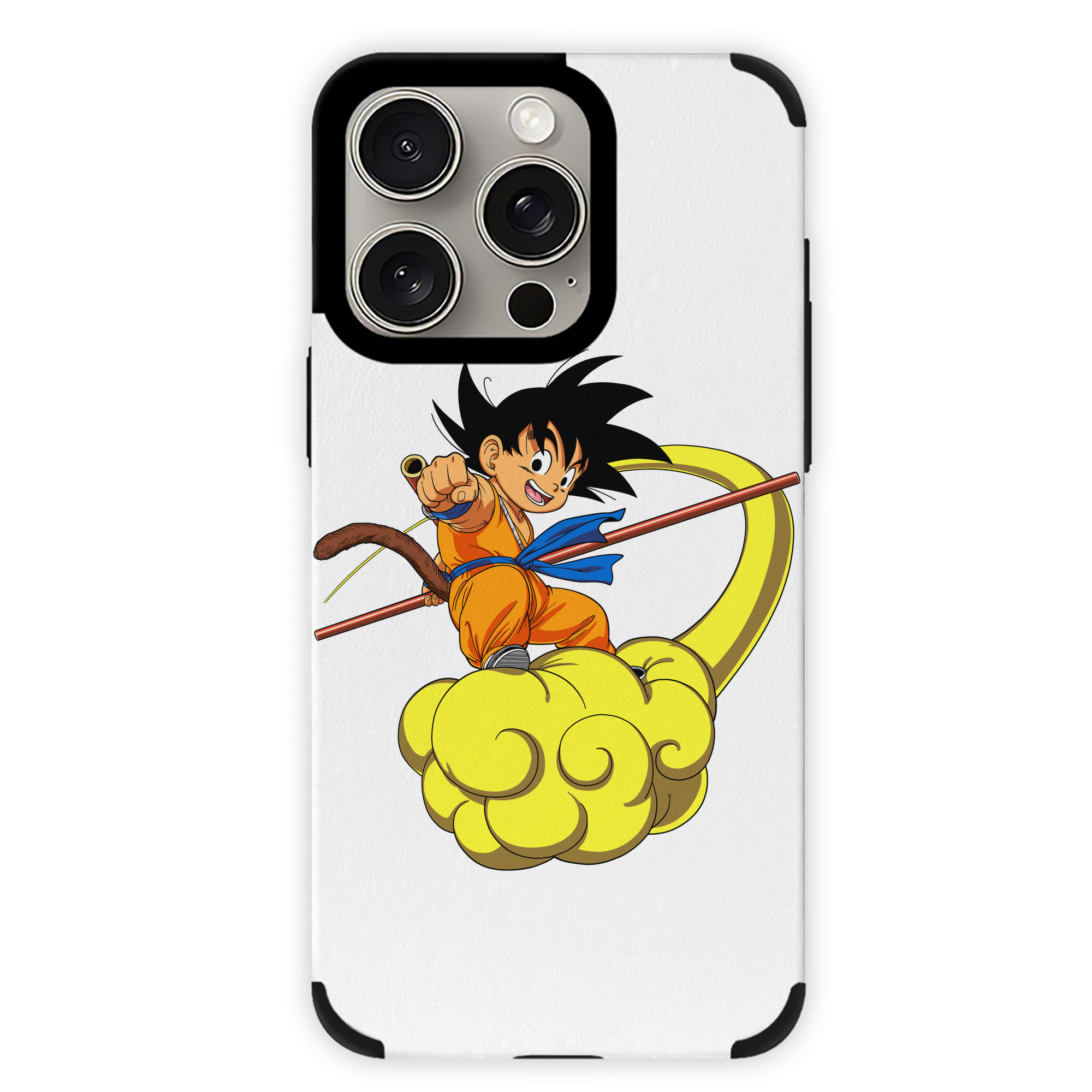 （画像用） ドラゴンボール 孫悟空（そん ごくう）Son Goku カカロット DRAGON BALL Kakarotto 【iPhone15ProMax対応】 PUレザー スマホケース 耐衝撃＆黄変防止