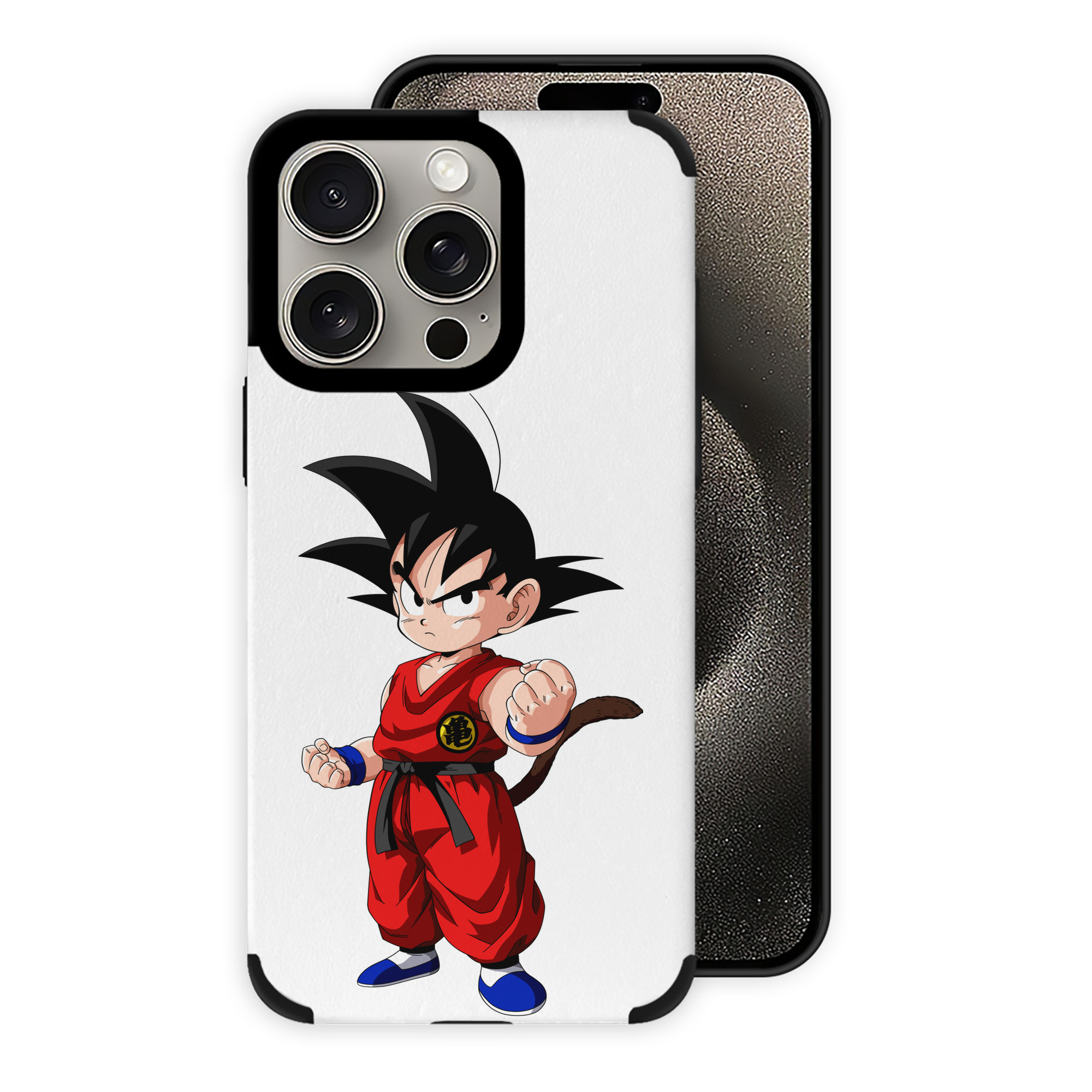 （画像用） ドラゴンボール 孫悟空（そん ごくう）Son Goku カカロット DRAGON BALL Kakarotto 【iPhone15ProMax対応】 PUレザー スマホケース 耐衝撃＆黄変防止