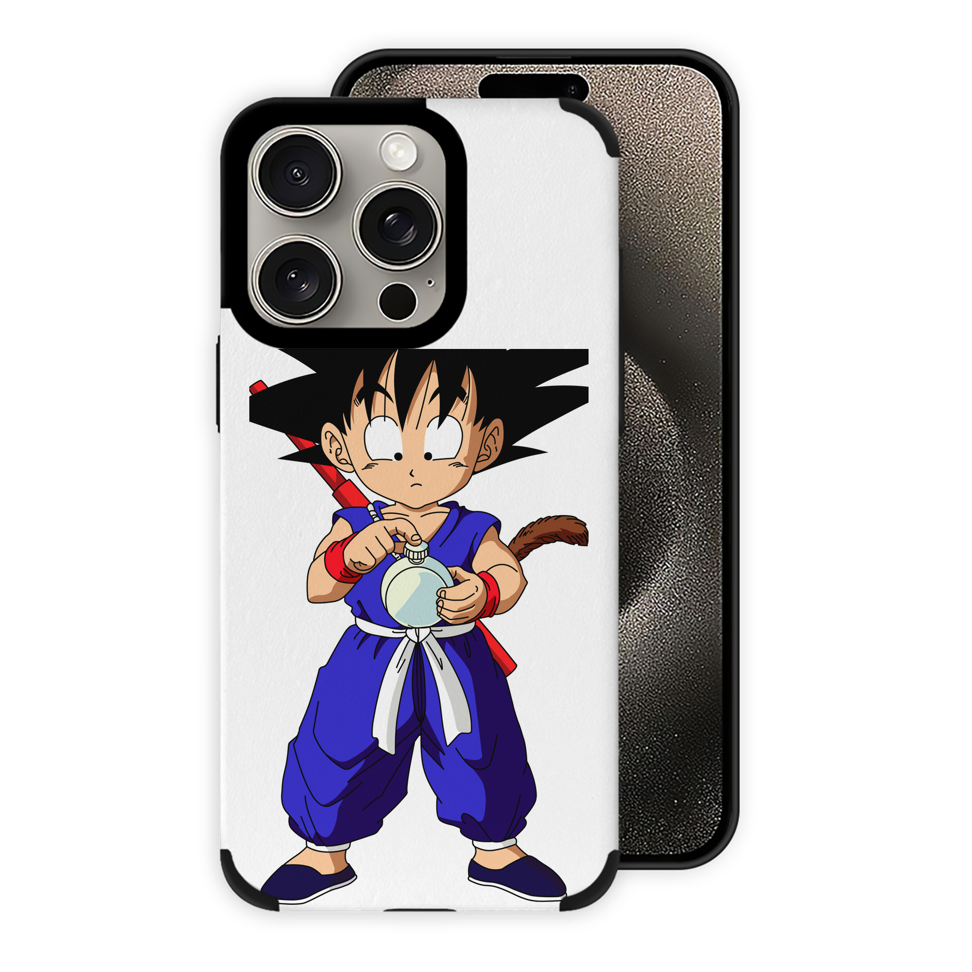 （画像用） ドラゴンボール 孫悟空（そん ごくう）Son Goku カカロット DRAGON BALL Kakarotto 【iPhone15ProMax対応】 PUレザー スマホケース 耐衝撃＆黄変防止