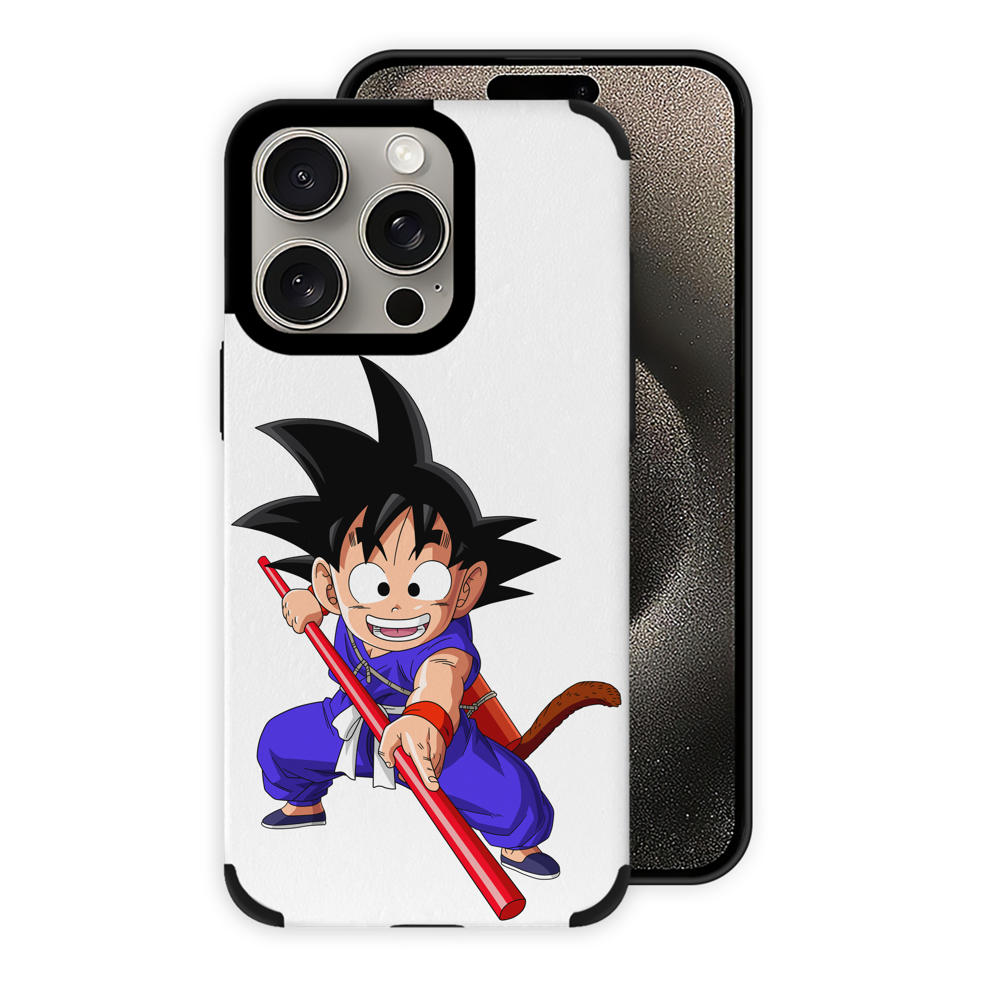 （画像用） ドラゴンボール 孫悟空（そん ごくう）Son Goku カカロット DRAGON BALL Kakarotto 【iPhone15ProMax対応】 PUレザー スマホケース 耐衝撃＆黄変防止