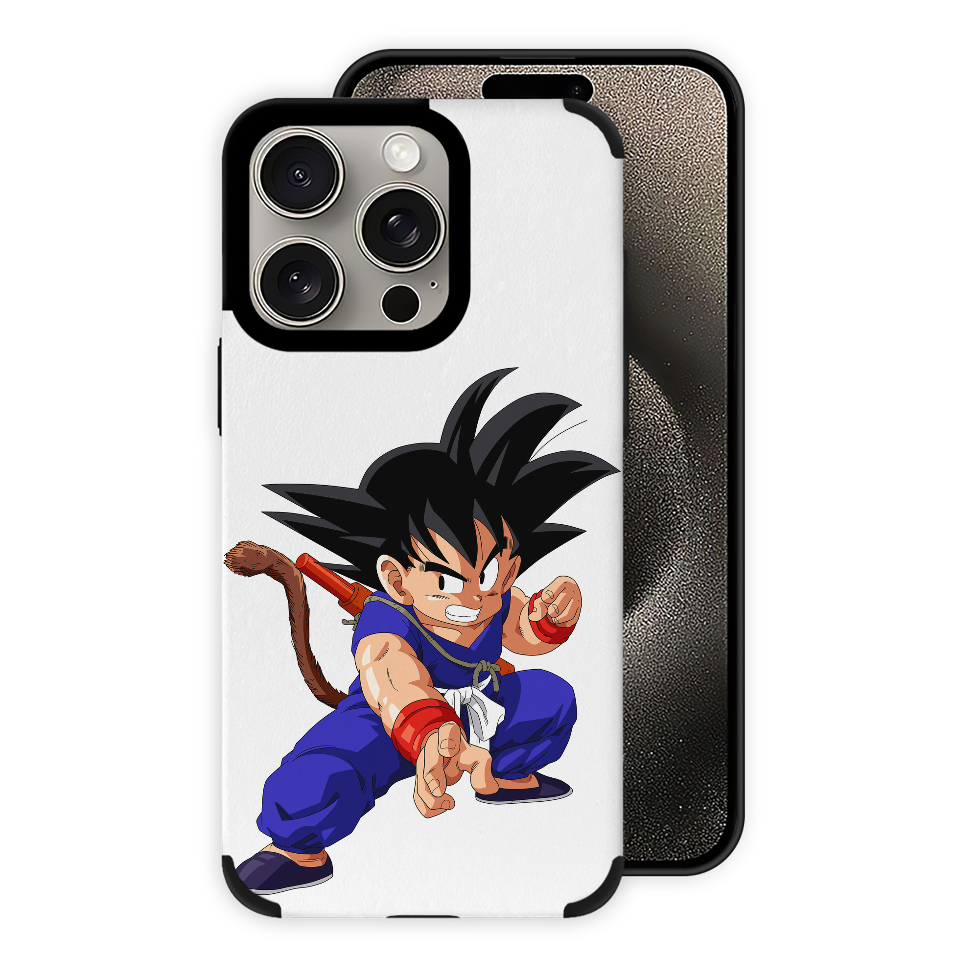 （画像用） ドラゴンボール 孫悟空（そん ごくう）Son Goku カカロット DRAGON BALL Kakarotto 【iPhone15ProMax対応】 PUレザー スマホケース 耐衝撃＆黄変防止