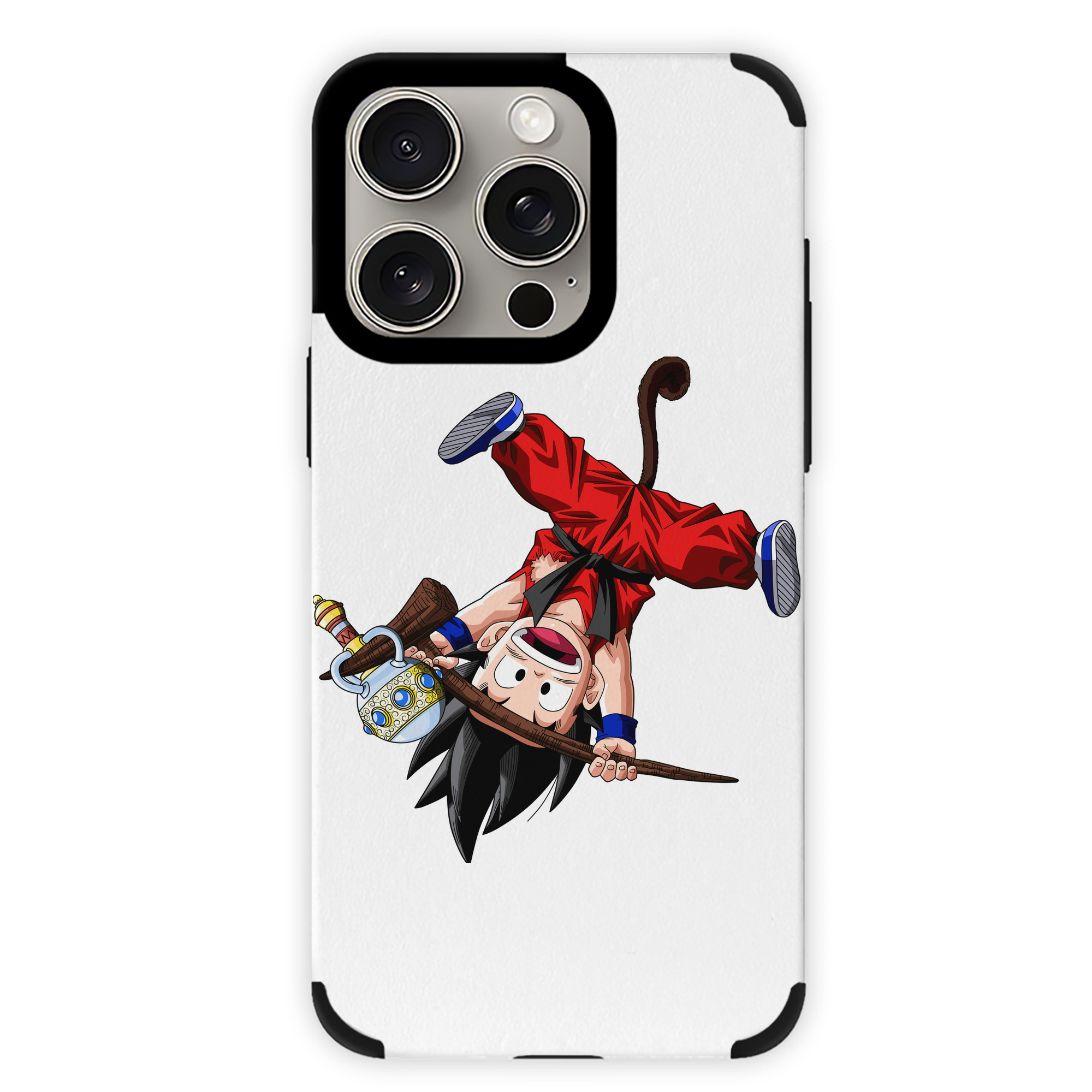 （画像用） ドラゴンボール 孫悟空（そん ごくう）Son Goku カカロット DRAGON BALL Kakarotto 【iPhone15ProMax対応】 PUレザー スマホケース 耐衝撃＆黄変防止