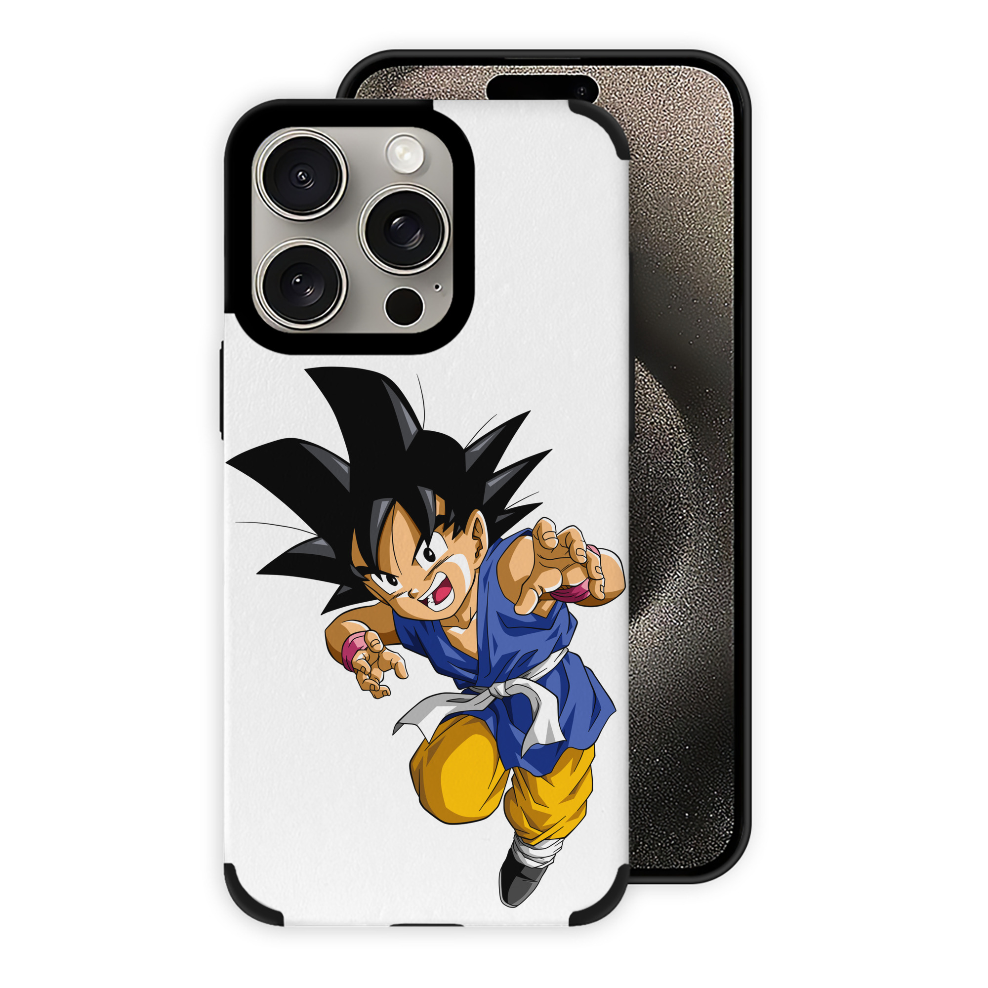（画像用） ドラゴンボール 孫悟空（そん ごくう）Son Goku カカロット DRAGON BALL Kakarotto 【iPhone15ProMax対応】 PUレザー スマホケース 耐衝撃＆黄変防止