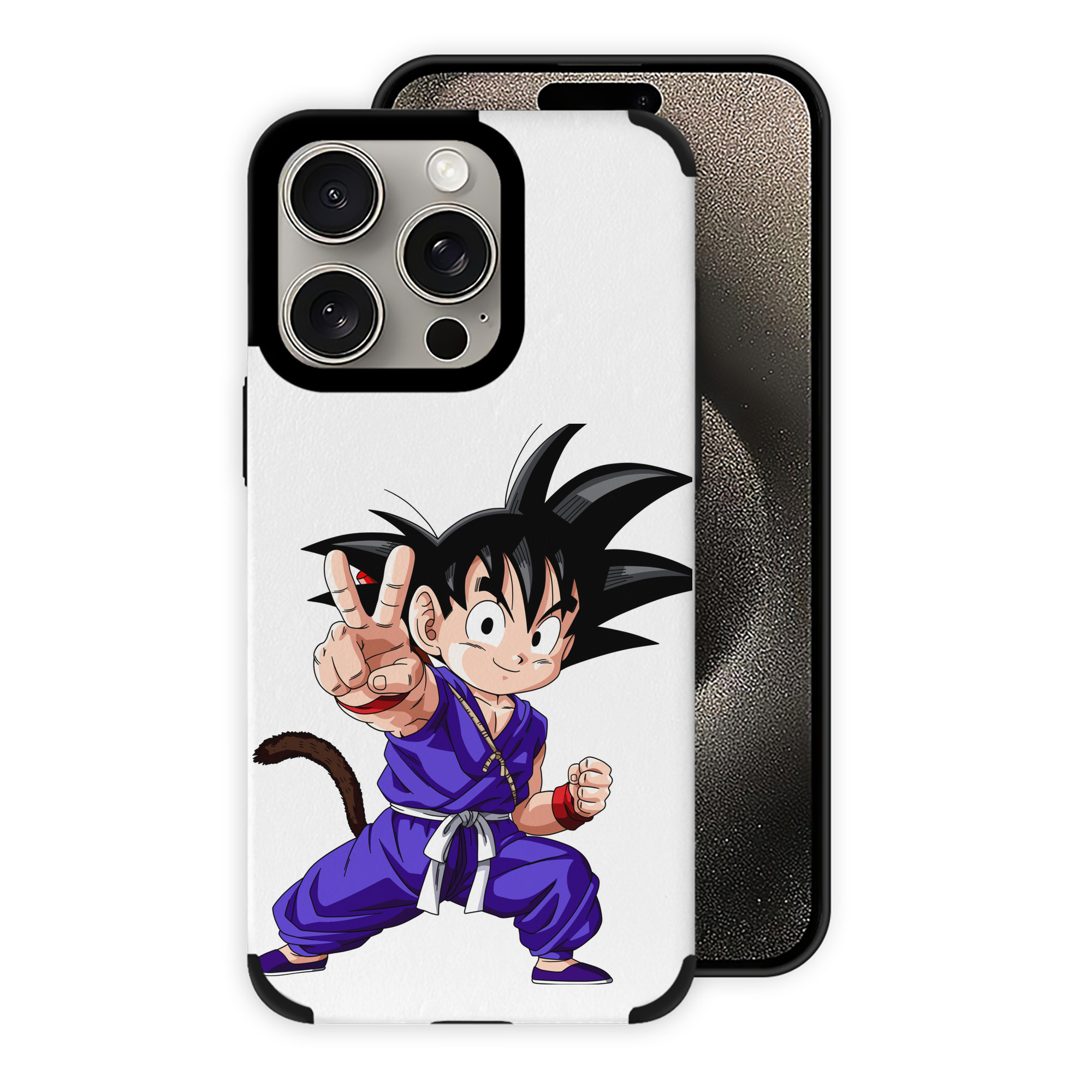 （画像用） ドラゴンボール 孫悟空（そん ごくう）Son Goku カカロット DRAGON BALL Kakarotto 【iPhone15ProMax対応】 PUレザー スマホケース 耐衝撃＆黄変防止