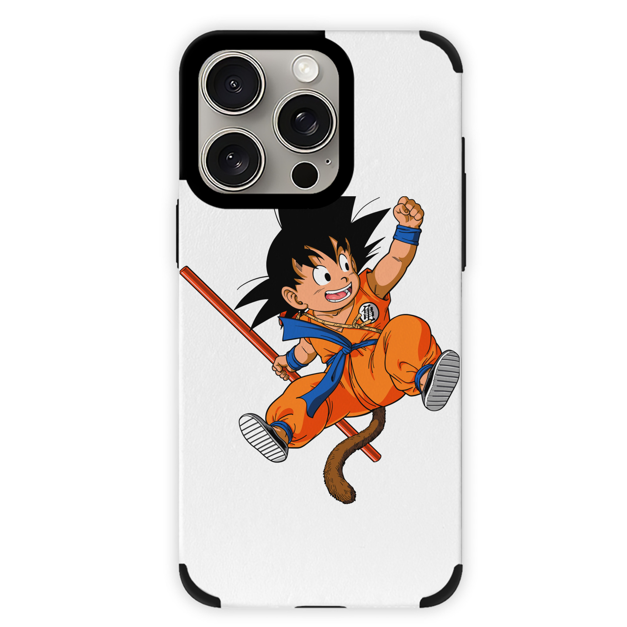 （画像用） ドラゴンボール 孫悟空（そん ごくう）Son Goku カカロット DRAGON BALL Kakarotto 【iPhone15ProMax対応】 PUレザー スマホケース 耐衝撃＆黄変防止