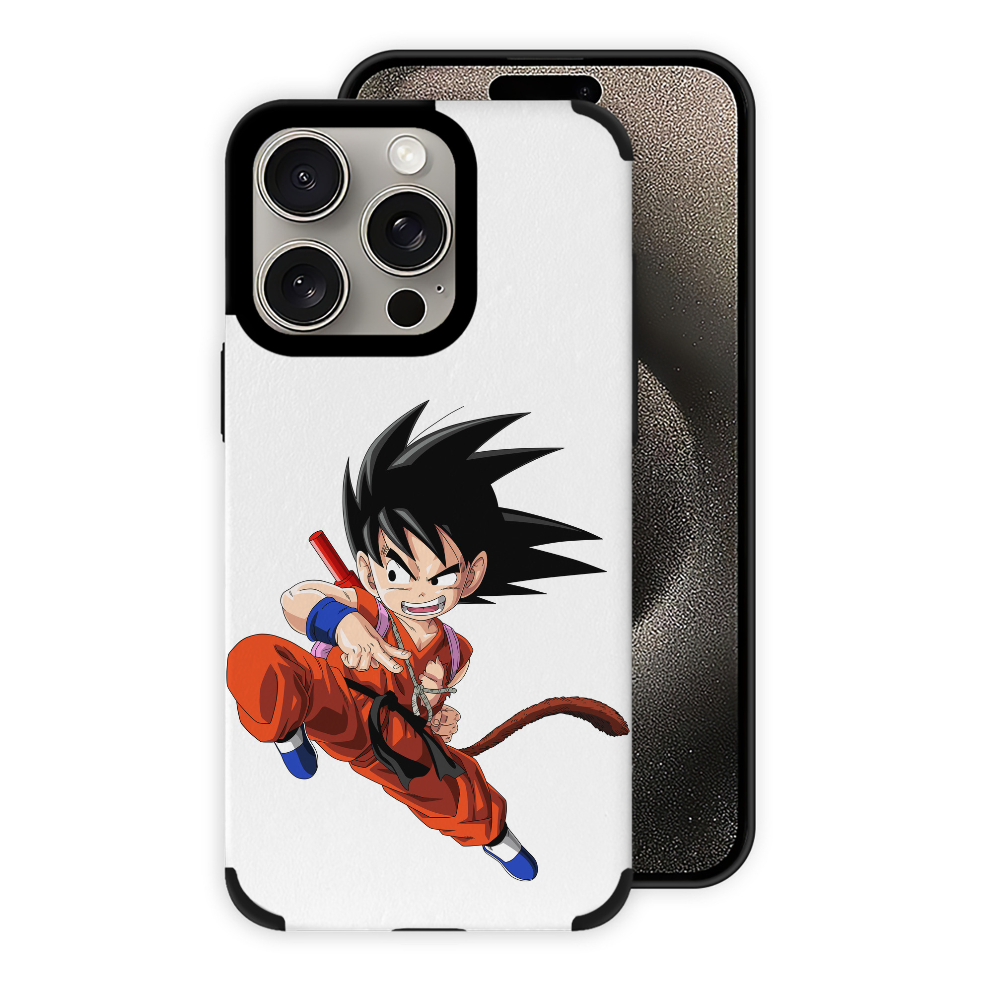 （画像用） ドラゴンボール 孫悟空（そん ごくう）Son Goku カカロット DRAGON BALL Kakarotto 【iPhone15ProMax対応】 PUレザー スマホケース 耐衝撃＆黄変防止