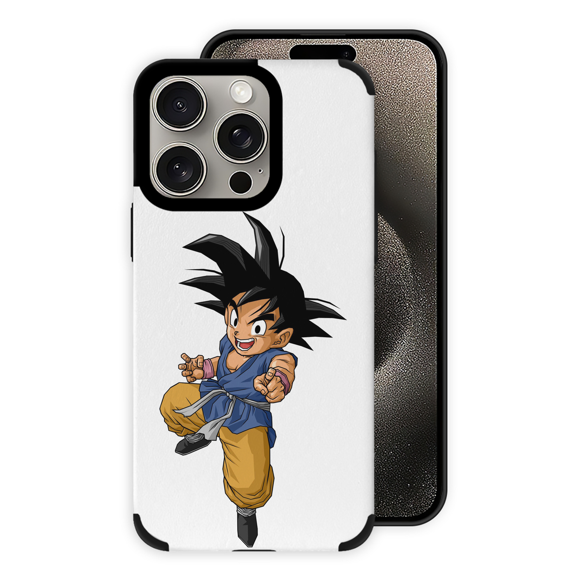 （画像用） ドラゴンボール 孫悟空（そん ごくう）Son Goku カカロット DRAGON BALL Kakarotto 【iPhone15ProMax対応】 PUレザー スマホケース 耐衝撃＆黄変防止