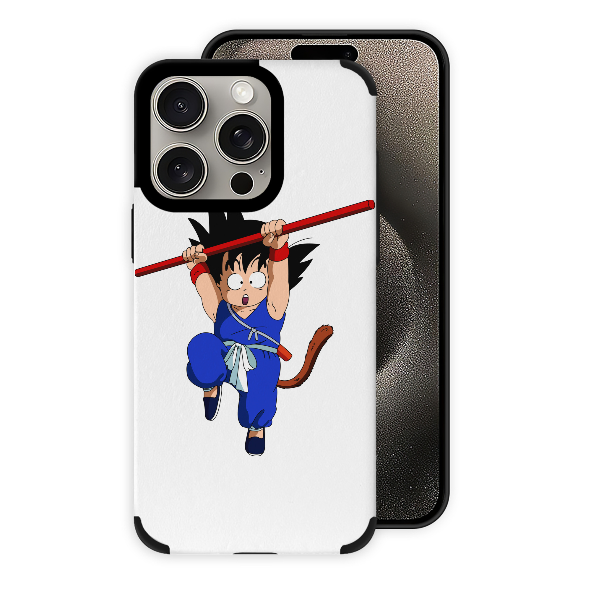 （画像用） ドラゴンボール 孫悟空（そん ごくう）Son Goku カカロット DRAGON BALL Kakarotto 【iPhone15ProMax対応】 PUレザー スマホケース 耐衝撃＆黄変防止