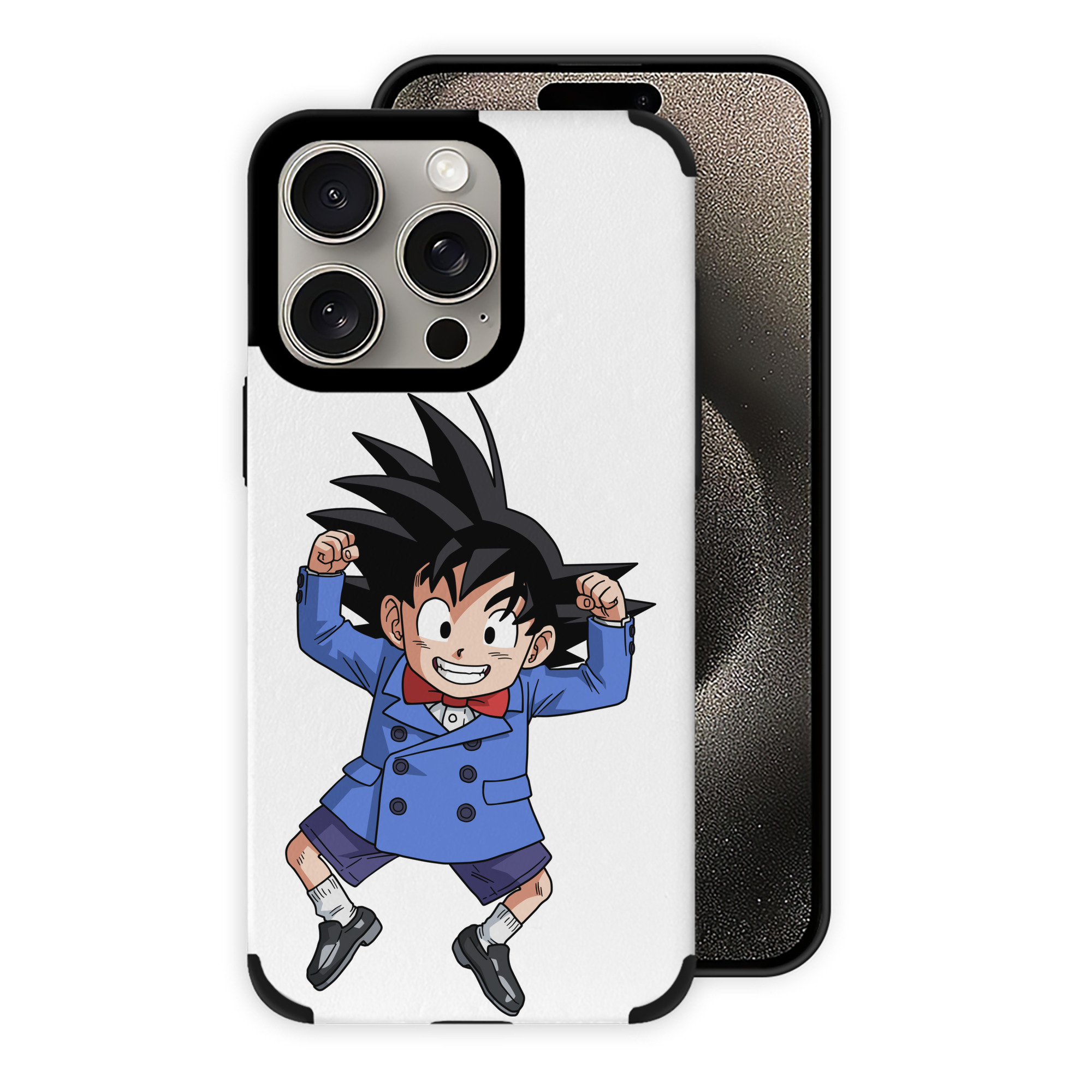 （画像用） ドラゴンボール 孫悟空（そん ごくう）Son Goku カカロット DRAGON BALL Kakarotto 【iPhone15ProMax対応】 PUレザー スマホケース 耐衝撃＆黄変防止