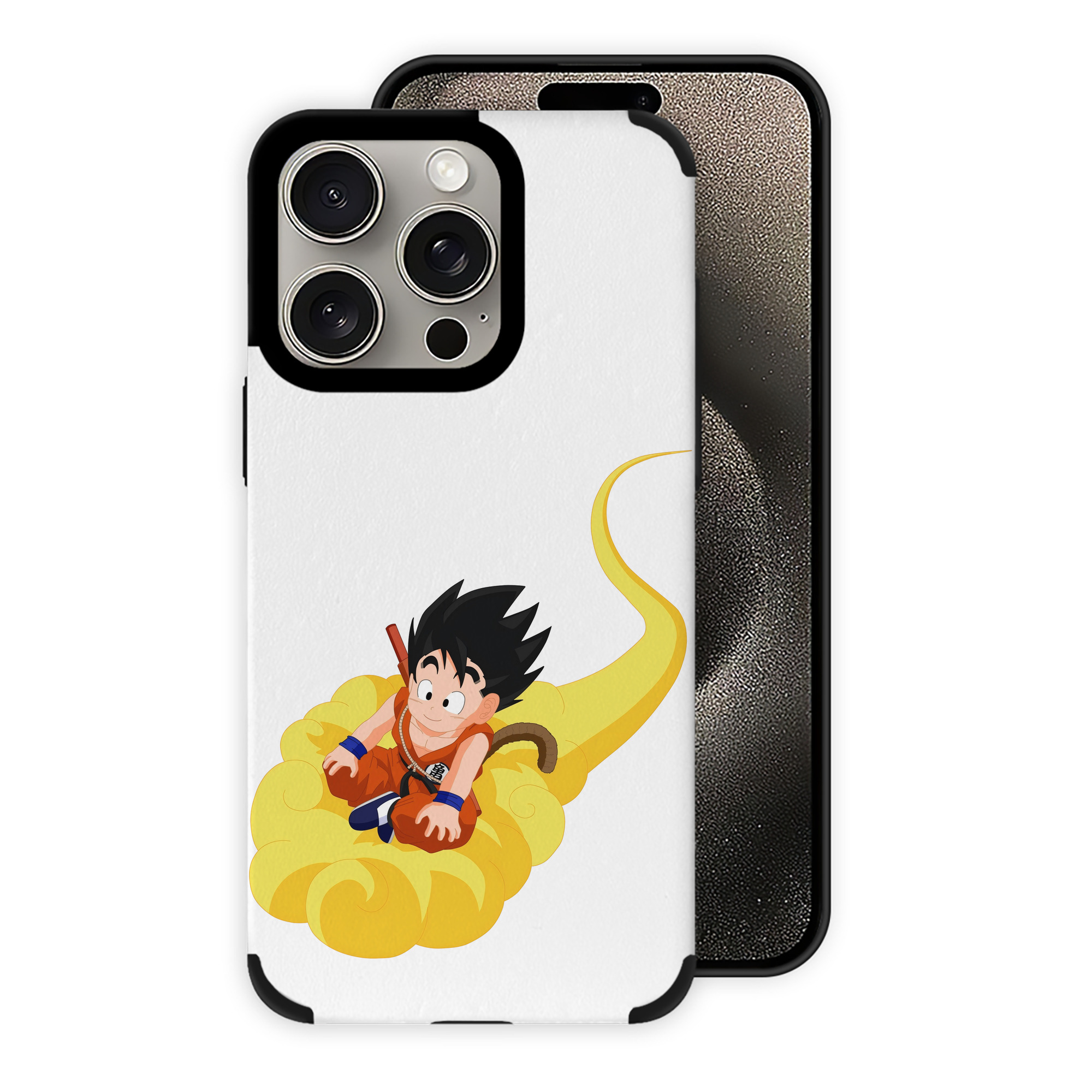 （画像用） ドラゴンボール 孫悟空（そん ごくう）Son Goku カカロット DRAGON BALL Kakarotto 【iPhone15ProMax対応】 PUレザー スマホケース 耐衝撃＆黄変防止