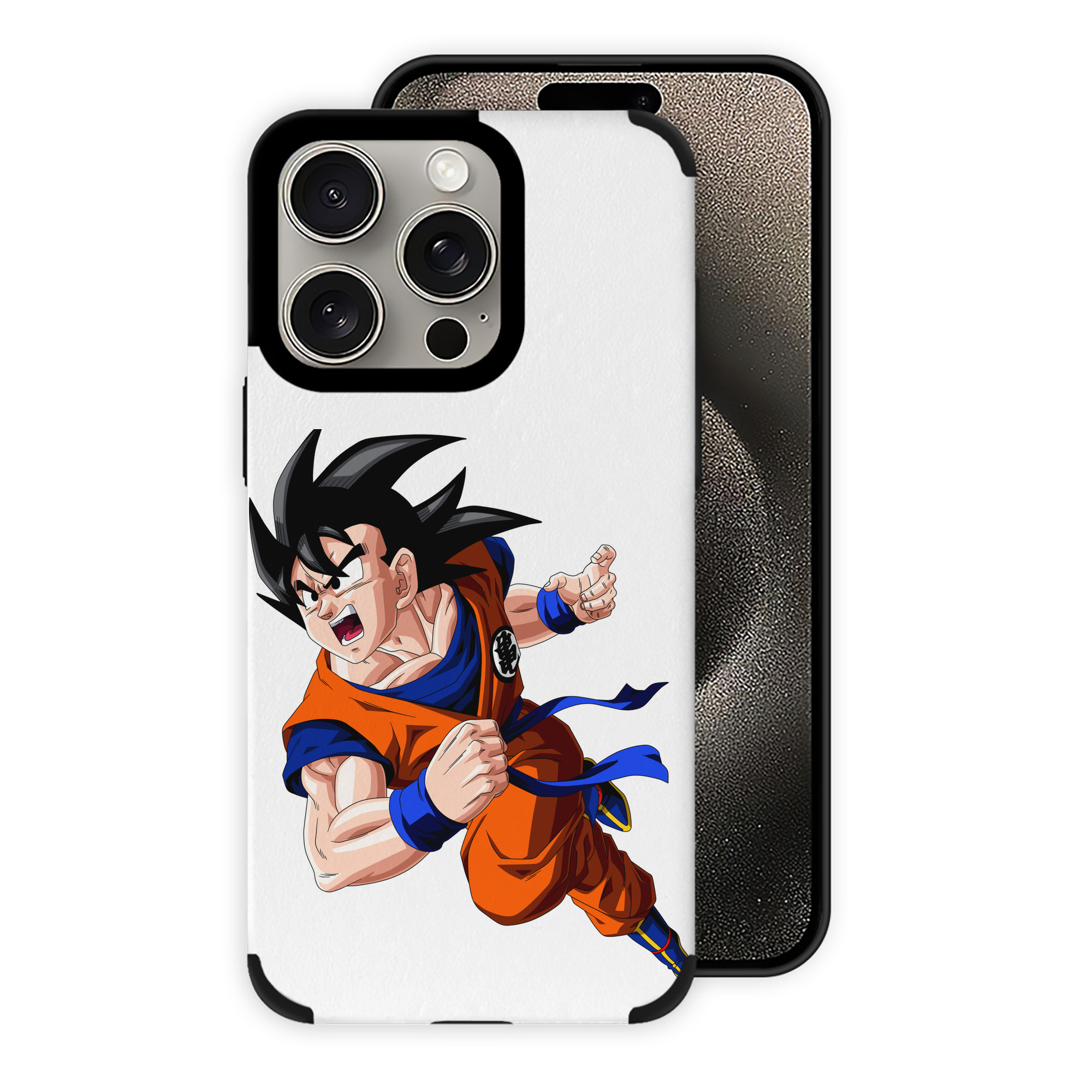 （画像用） ドラゴンボール 孫悟空（そん ごくう）Son Goku カカロット DRAGON BALL Kakarotto 【iPhone15ProMax対応】 PUレザー スマホケース 耐衝撃＆黄変防止