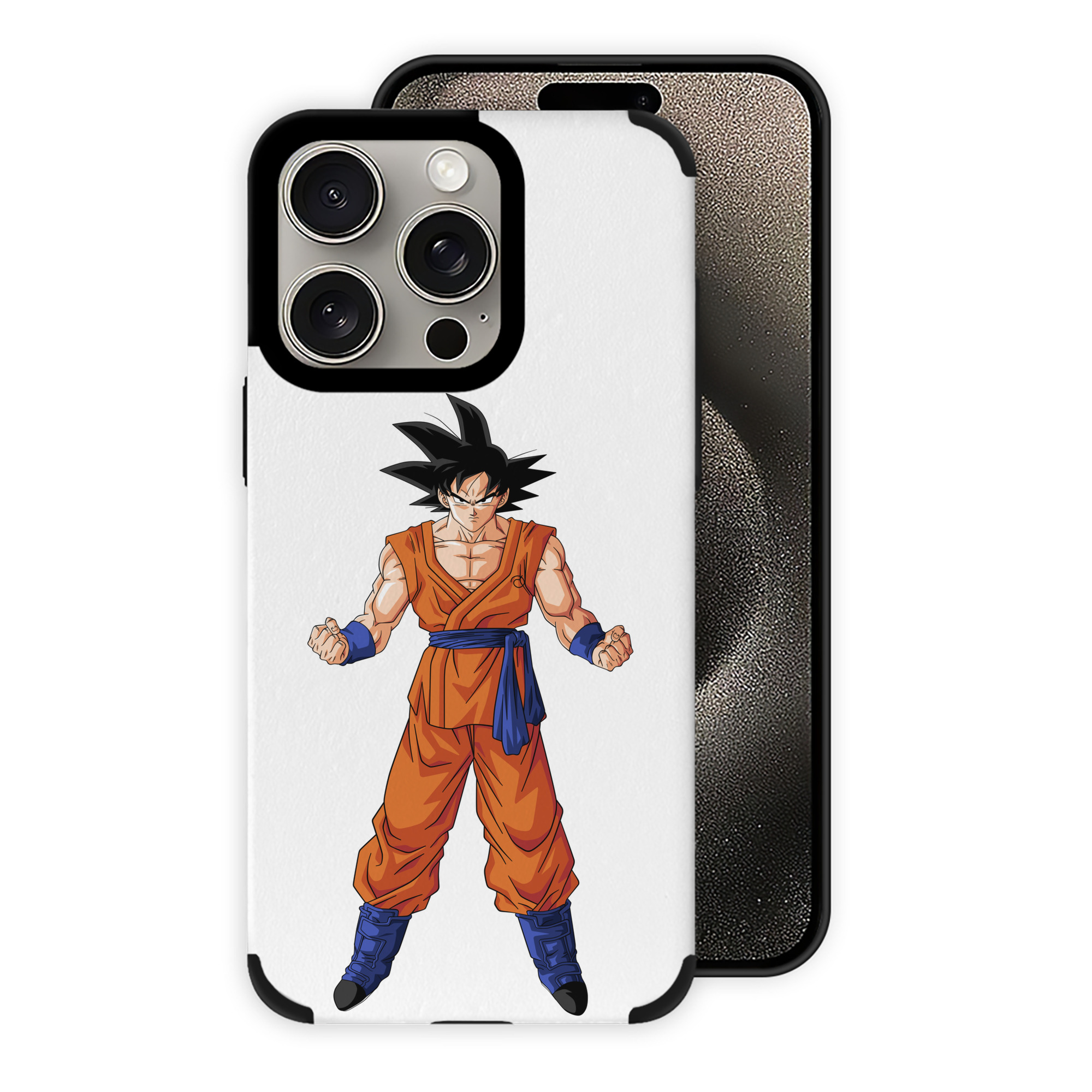 （画像用） ドラゴンボール 孫悟空（そん ごくう）Son Goku カカロット DRAGON BALL Kakarotto 【iPhone15ProMax対応】 PUレザー スマホケース 耐衝撃＆黄変防止