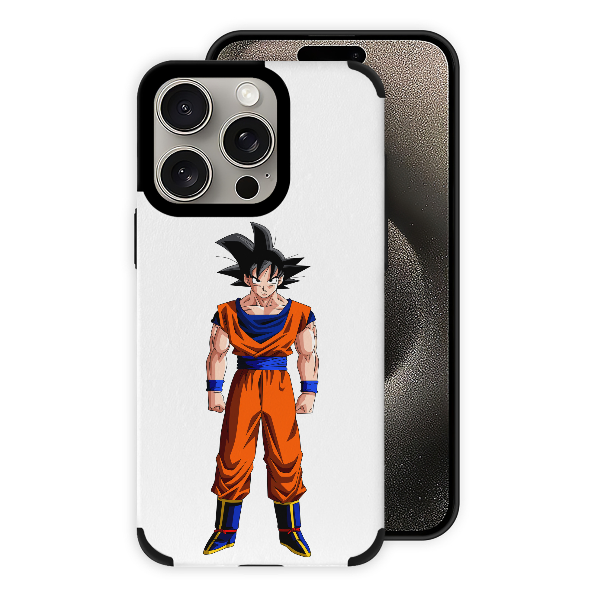 （画像用） ドラゴンボール 孫悟空（そん ごくう）Son Goku カカロット DRAGON BALL Kakarotto 【iPhone15ProMax対応】 PUレザー スマホケース 耐衝撃＆黄変防止