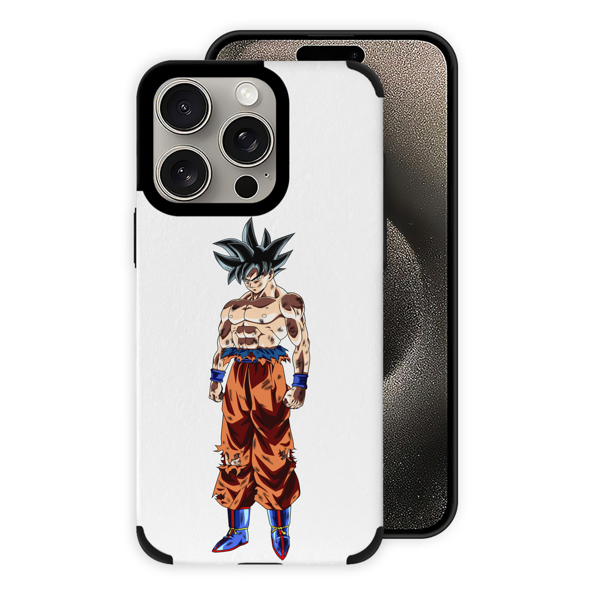 （画像用） ドラゴンボール 孫悟空（そん ごくう）Son Goku カカロット DRAGON BALL Kakarotto 【iPhone15ProMax対応】 PUレザー スマホケース 耐衝撃＆黄変防止
