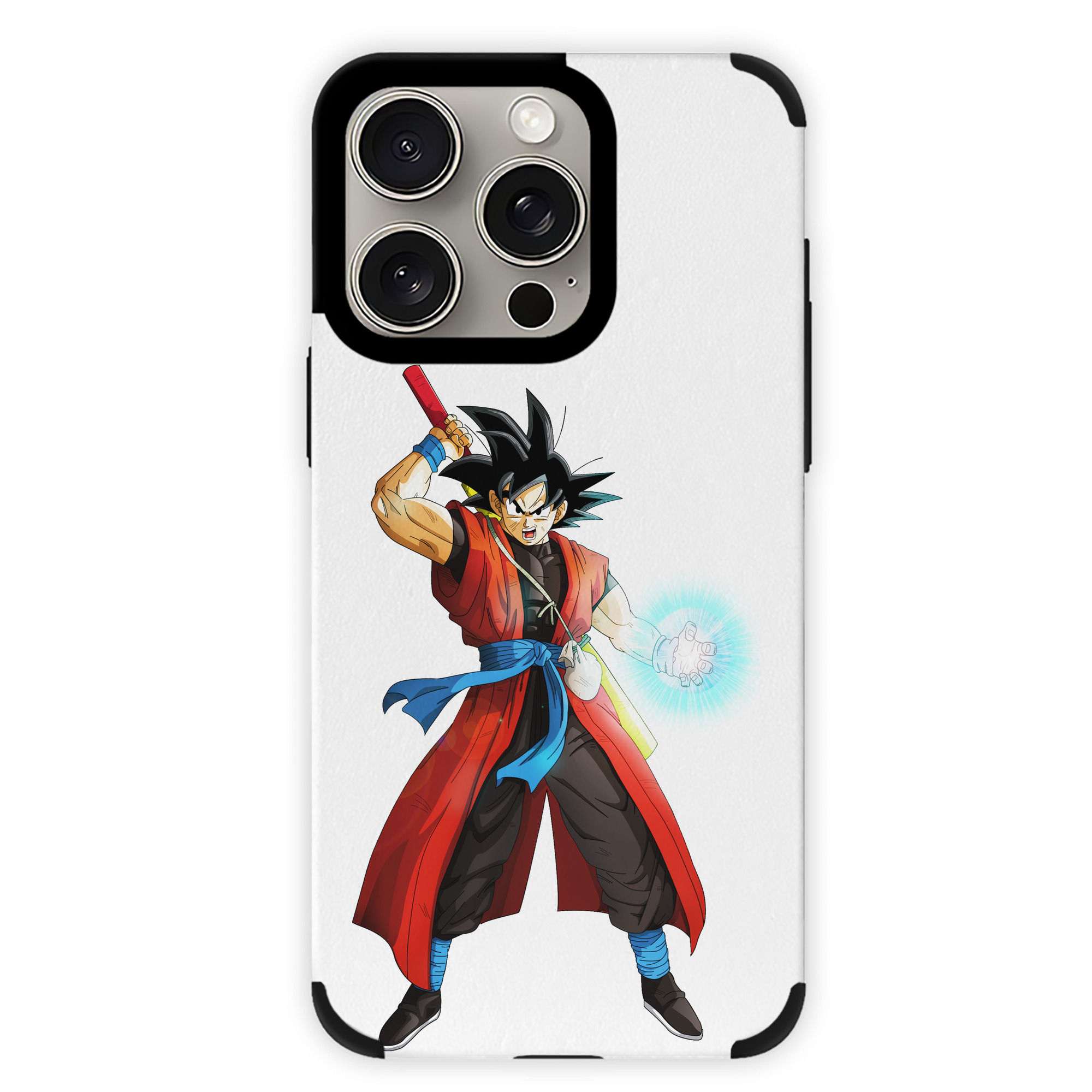 （画像用） ドラゴンボール 孫悟空（そん ごくう）Son Goku カカロット DRAGON BALL Kakarotto 【iPhone15ProMax対応】 PUレザー スマホケース 耐衝撃＆黄変防止
