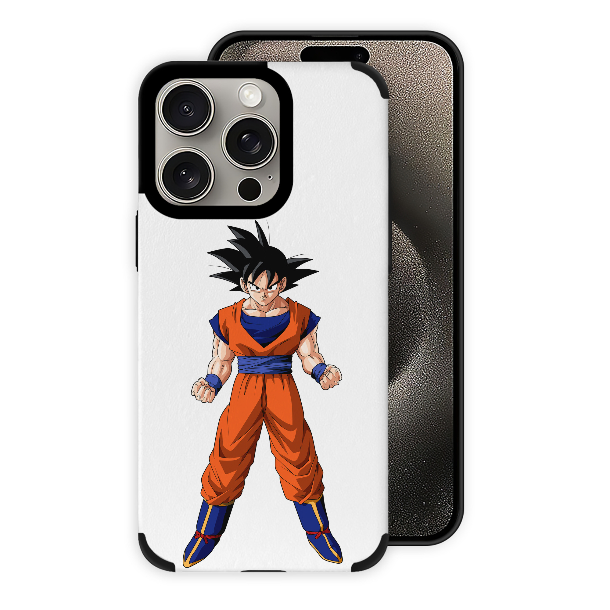 （画像用） ドラゴンボール 孫悟空（そん ごくう）Son Goku カカロット DRAGON BALL Kakarotto 【iPhone15ProMax対応】 PUレザー スマホケース 耐衝撃＆黄変防止