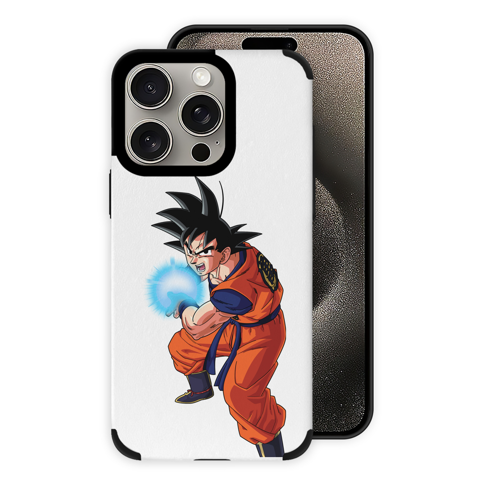 （画像用） ドラゴンボール 孫悟空（そん ごくう）Son Goku カカロット DRAGON BALL Kakarotto 【iPhone15ProMax対応】 PUレザー スマホケース 耐衝撃＆黄変防止
