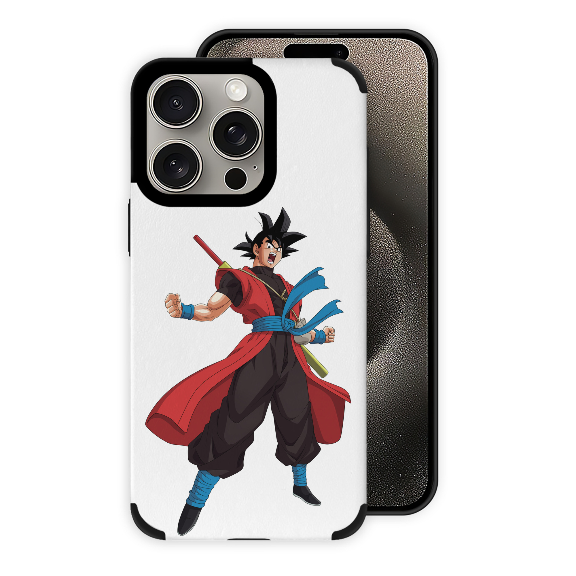 （画像用） ドラゴンボール 孫悟空（そん ごくう）Son Goku カカロット DRAGON BALL Kakarotto 【iPhone15ProMax対応】 PUレザー スマホケース 耐衝撃＆黄変防止