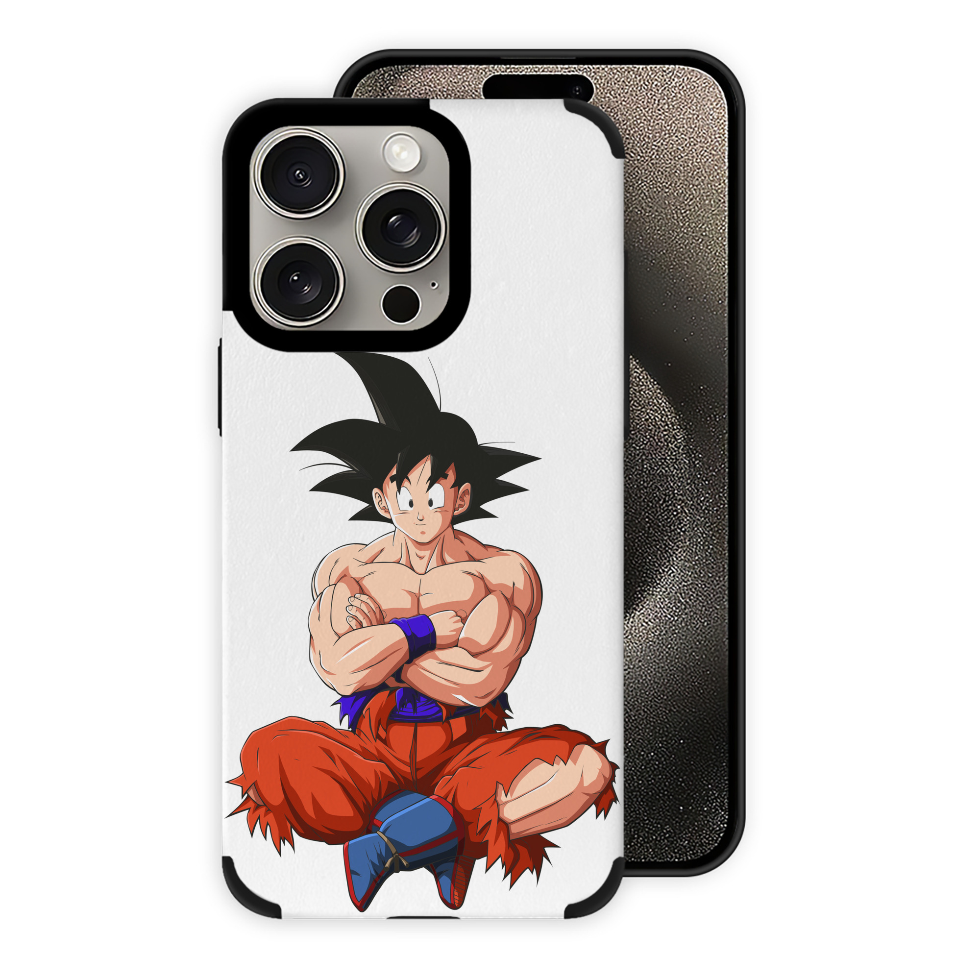 （画像用） ドラゴンボール 孫悟空（そん ごくう）Son Goku カカロット DRAGON BALL Kakarotto 【iPhone15ProMax対応】 PUレザー スマホケース 耐衝撃＆黄変防止