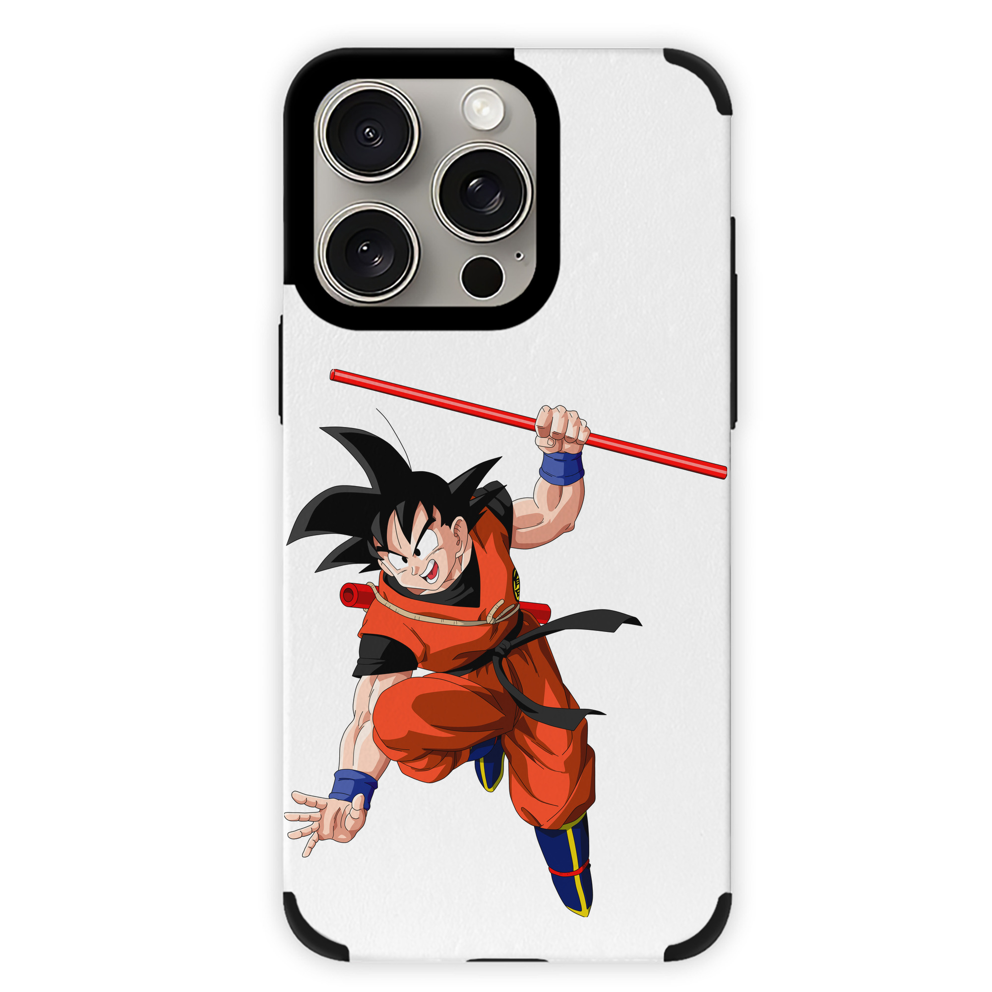 （画像用） ドラゴンボール 孫悟空（そん ごくう）Son Goku カカロット DRAGON BALL Kakarotto 【iPhone15ProMax対応】 PUレザー スマホケース 耐衝撃＆黄変防止