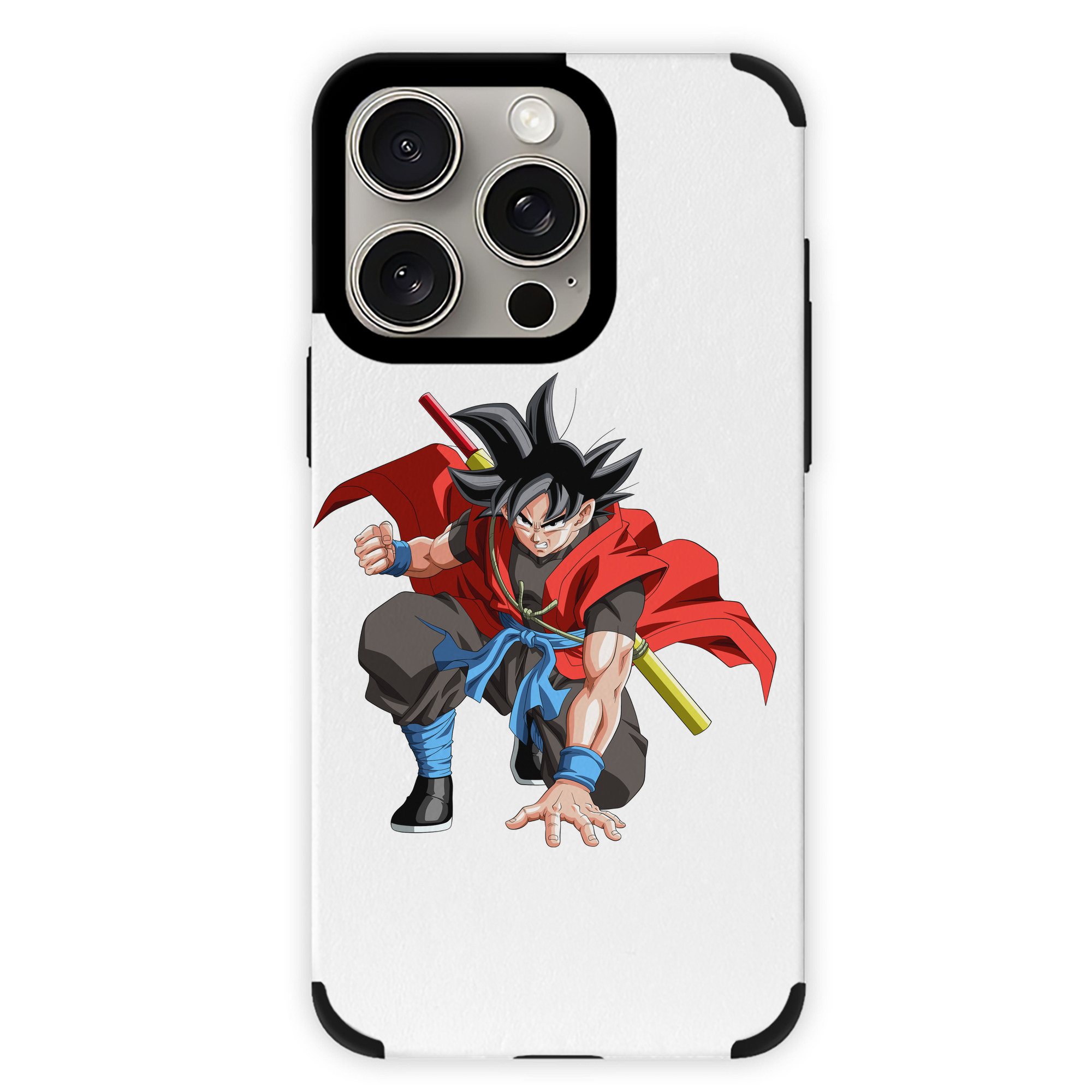 （画像用） ドラゴンボール 孫悟空（そん ごくう）Son Goku カカロット DRAGON BALL Kakarotto 【iPhone15ProMax対応】 PUレザー スマホケース 耐衝撃＆黄変防止