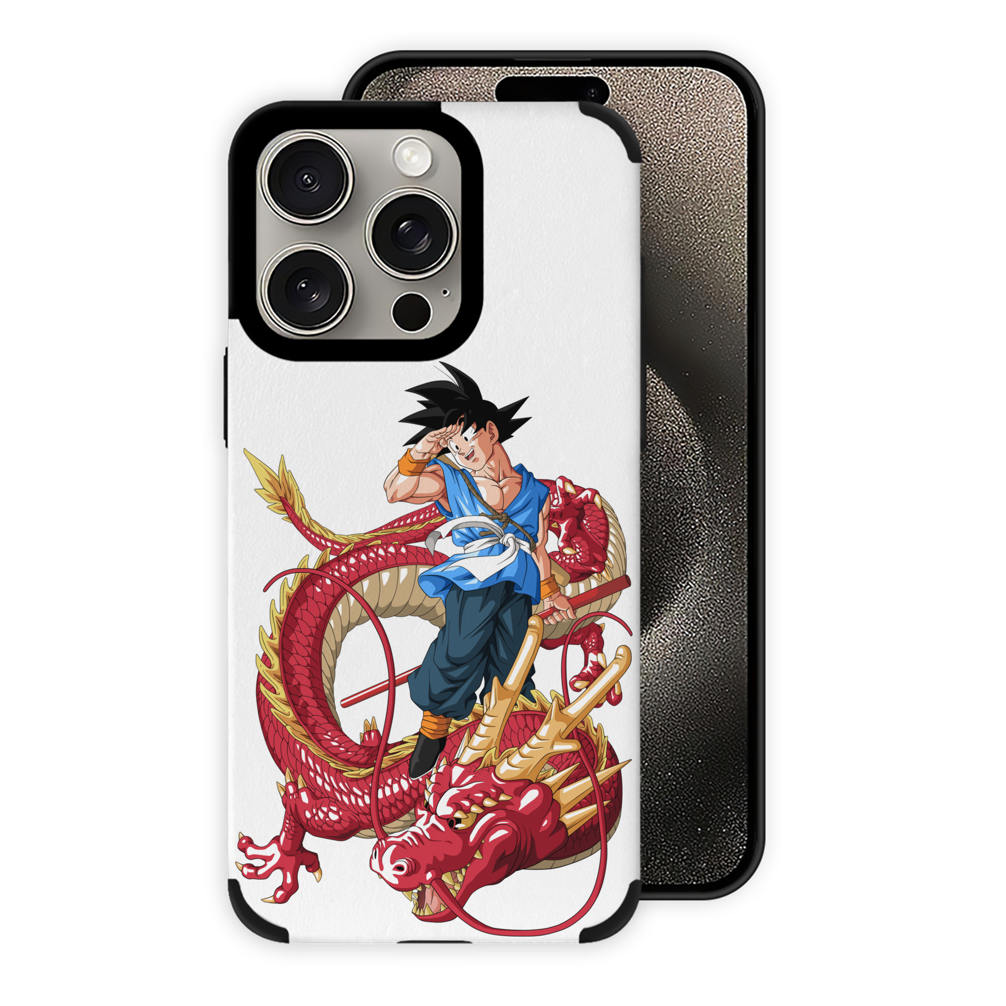 （画像用） ドラゴンボール 孫悟空（そん ごくう）Son Goku カカロット DRAGON BALL Kakarotto 【iPhone15ProMax対応】 PUレザー スマホケース 耐衝撃＆黄変防止