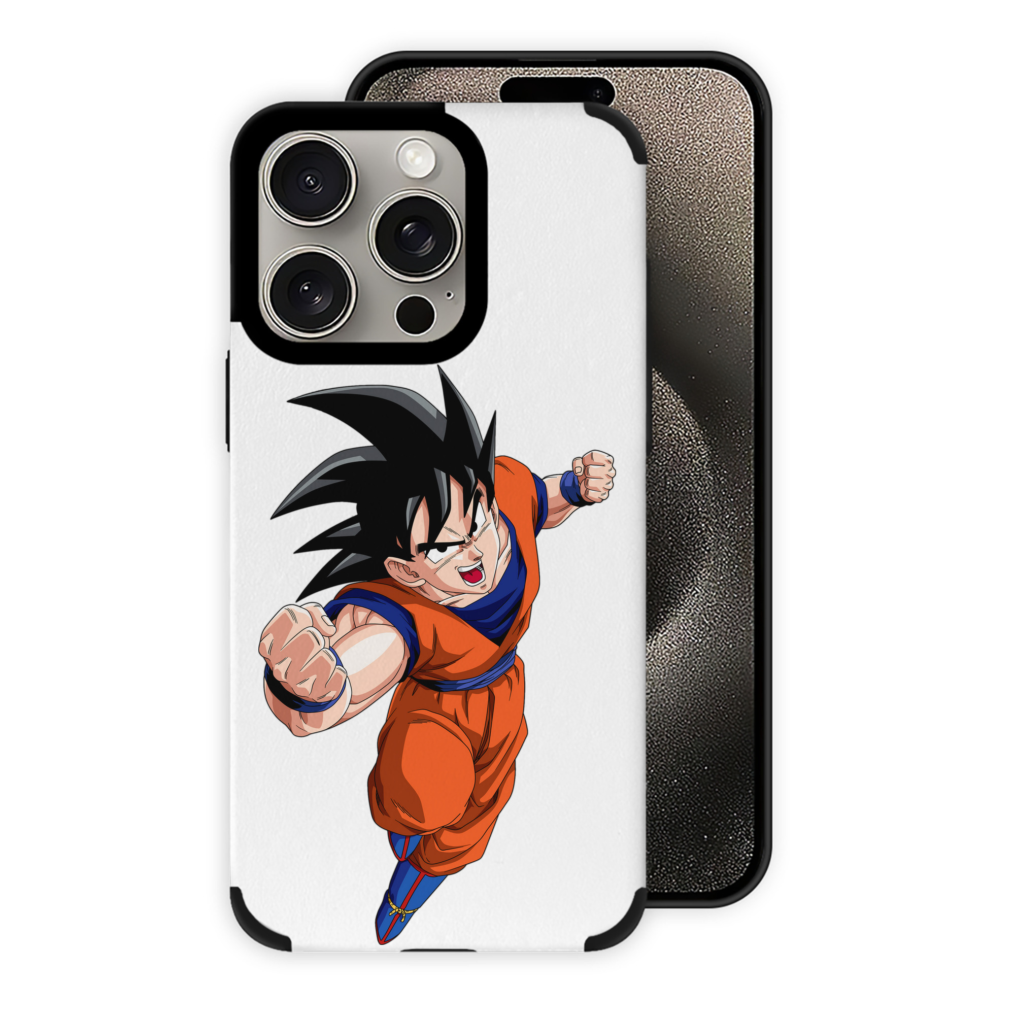 （画像用） ドラゴンボール 孫悟空（そん ごくう）Son Goku カカロット DRAGON BALL Kakarotto 【iPhone15ProMax対応】 PUレザー スマホケース 耐衝撃＆黄変防止