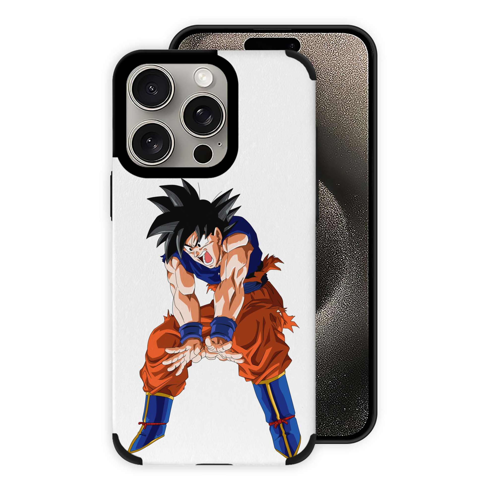 （画像用） ドラゴンボール 孫悟空（そん ごくう）Son Goku カカロット DRAGON BALL Kakarotto 【iPhone15ProMax対応】 PUレザー スマホケース 耐衝撃＆黄変防止