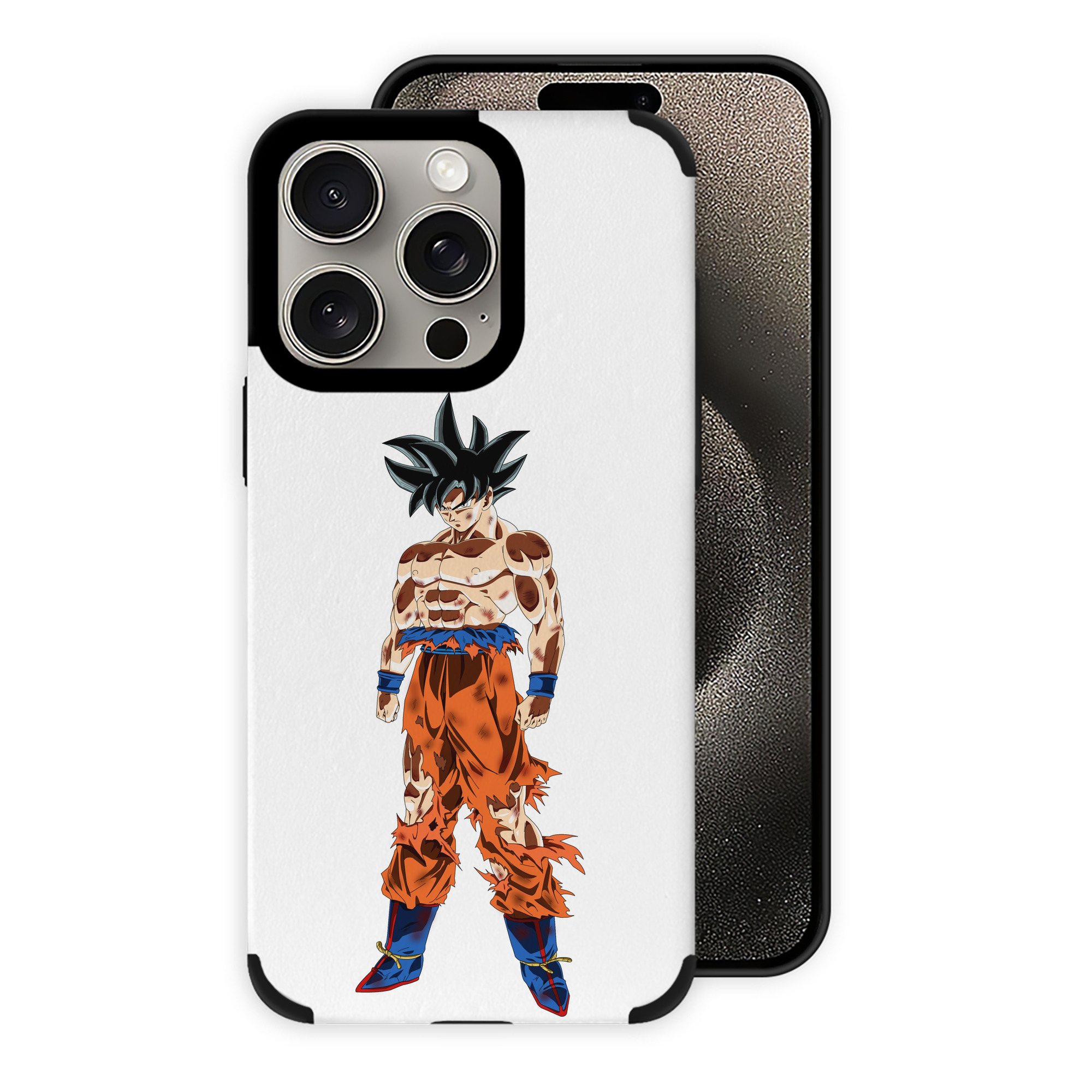 （画像用） ドラゴンボール 孫悟空（そん ごくう）Son Goku カカロット DRAGON BALL Kakarotto 【iPhone15ProMax対応】 PUレザー スマホケース 耐衝撃＆黄変防止