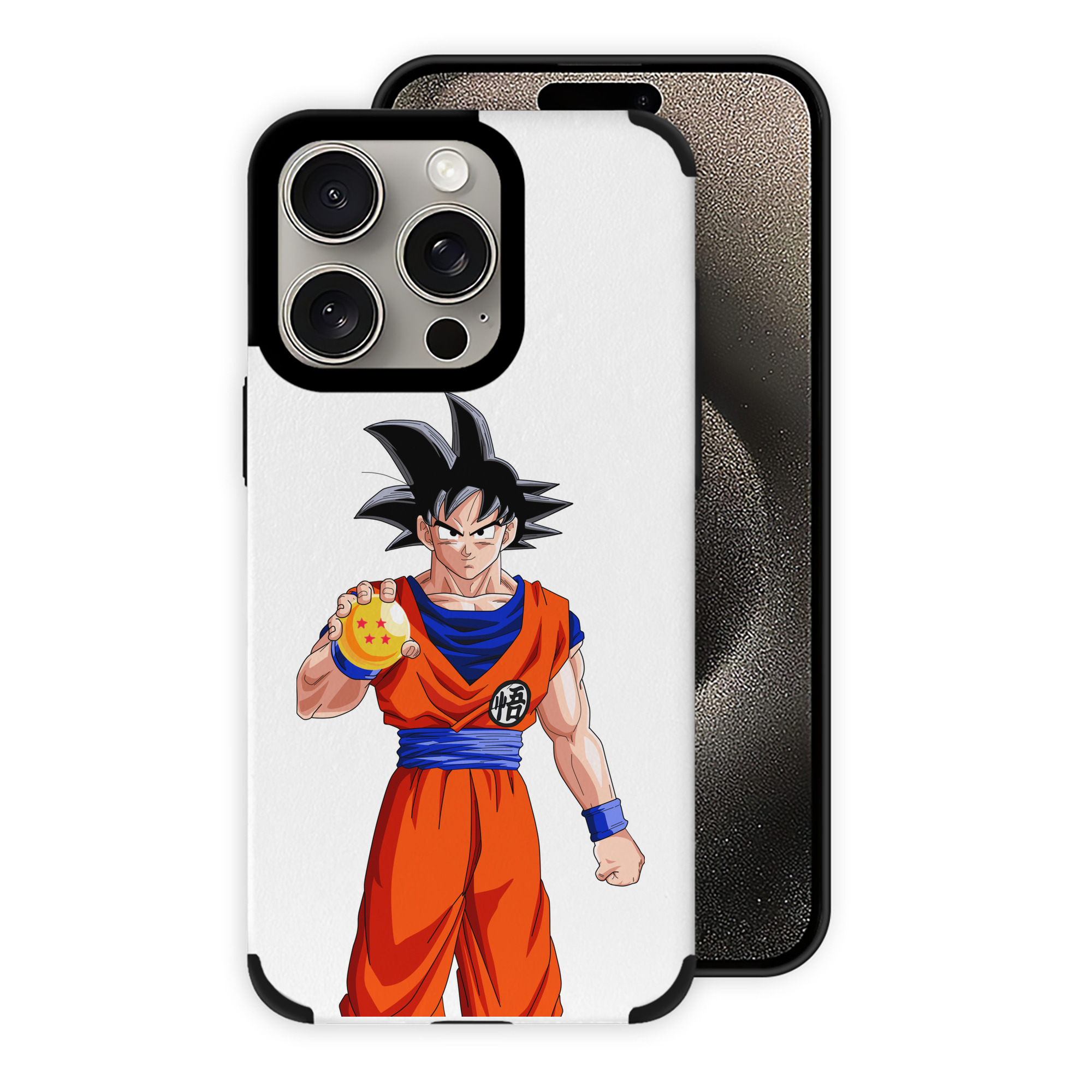 （画像用） ドラゴンボール 孫悟空（そん ごくう）Son Goku カカロット DRAGON BALL Kakarotto 【iPhone15ProMax対応】 PUレザー スマホケース 耐衝撃＆黄変防止